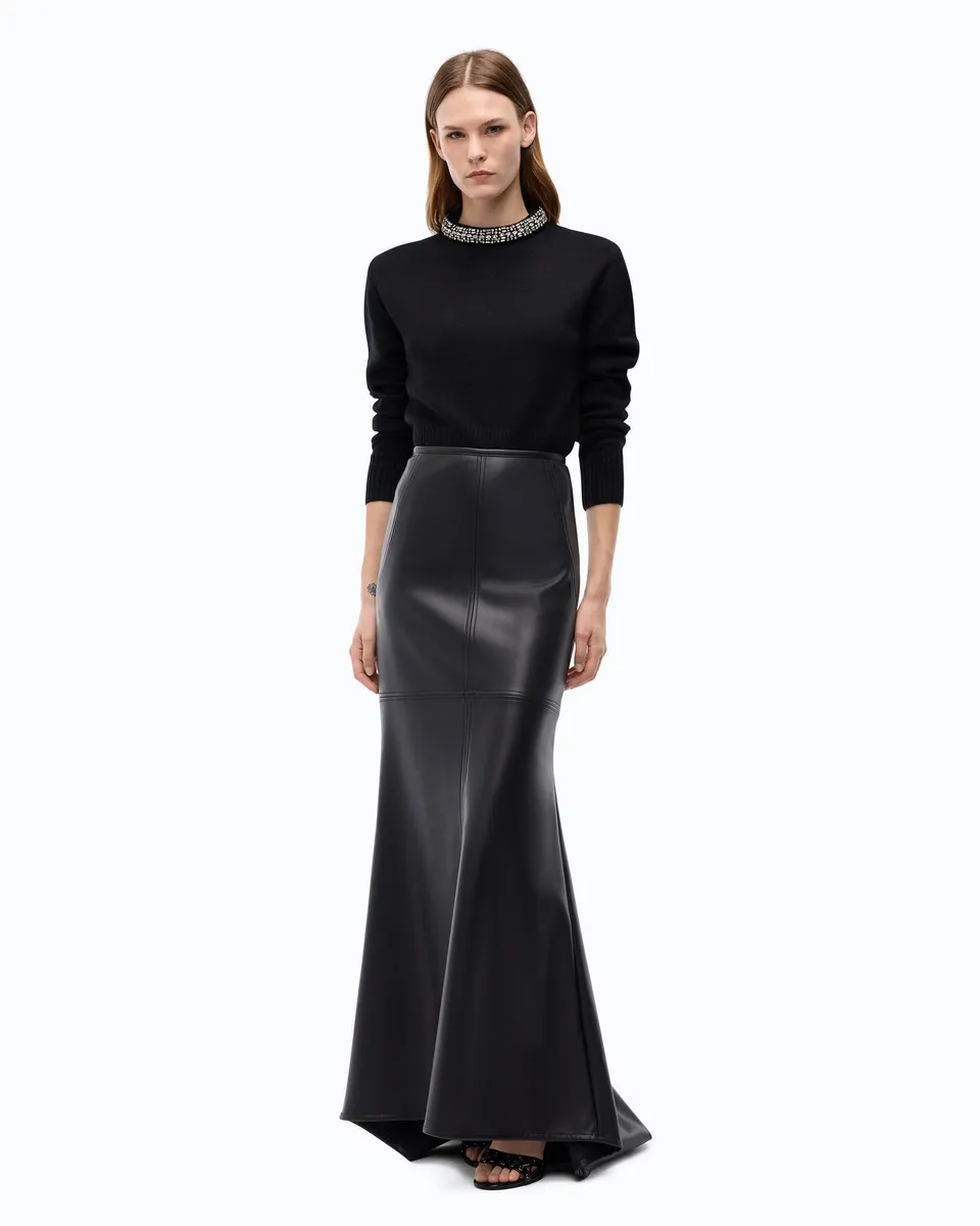 Pinko Berlino Sweater sweter czarny wełniany
