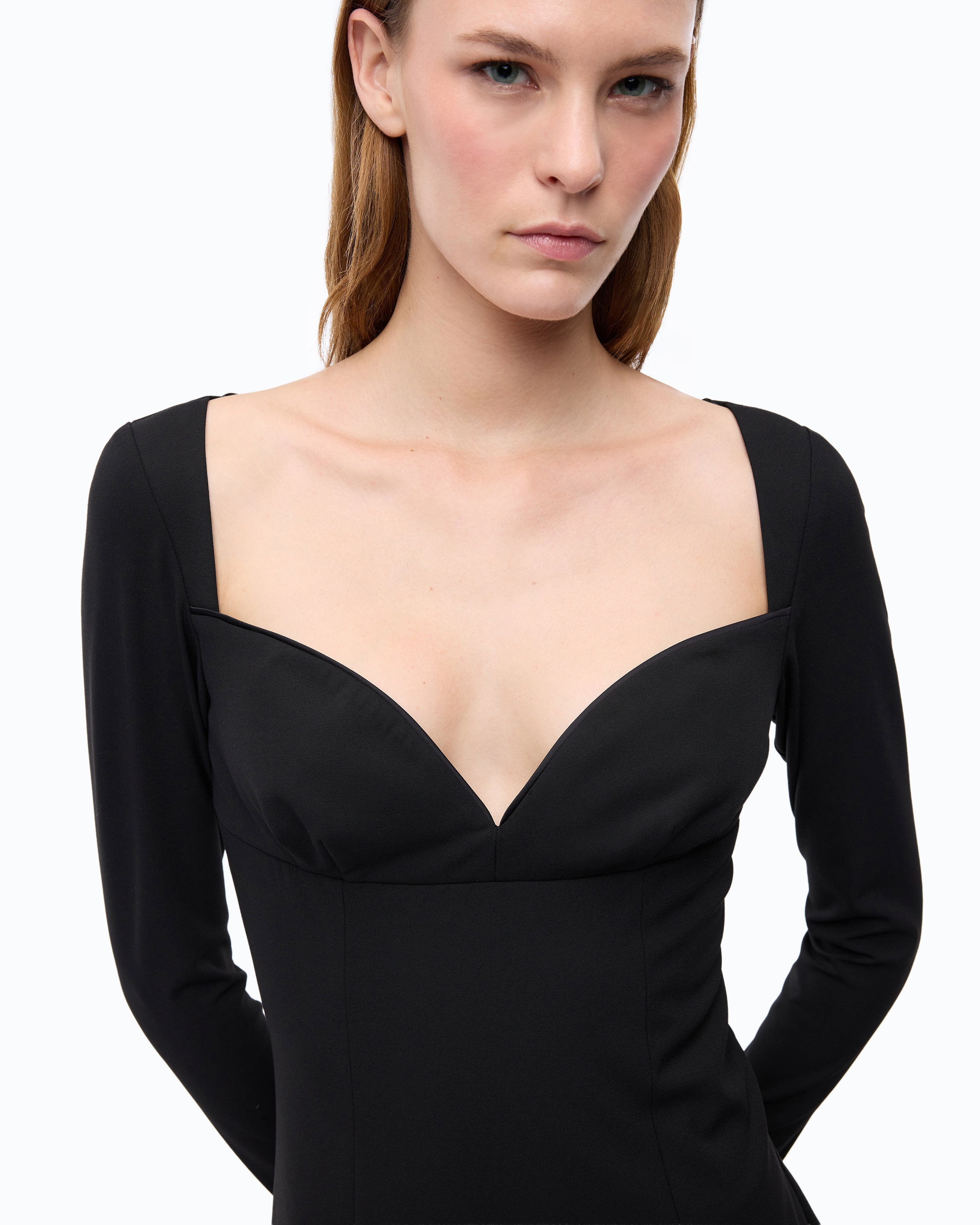 Pinko Opel Dress sukienka midi czarna dopasowana