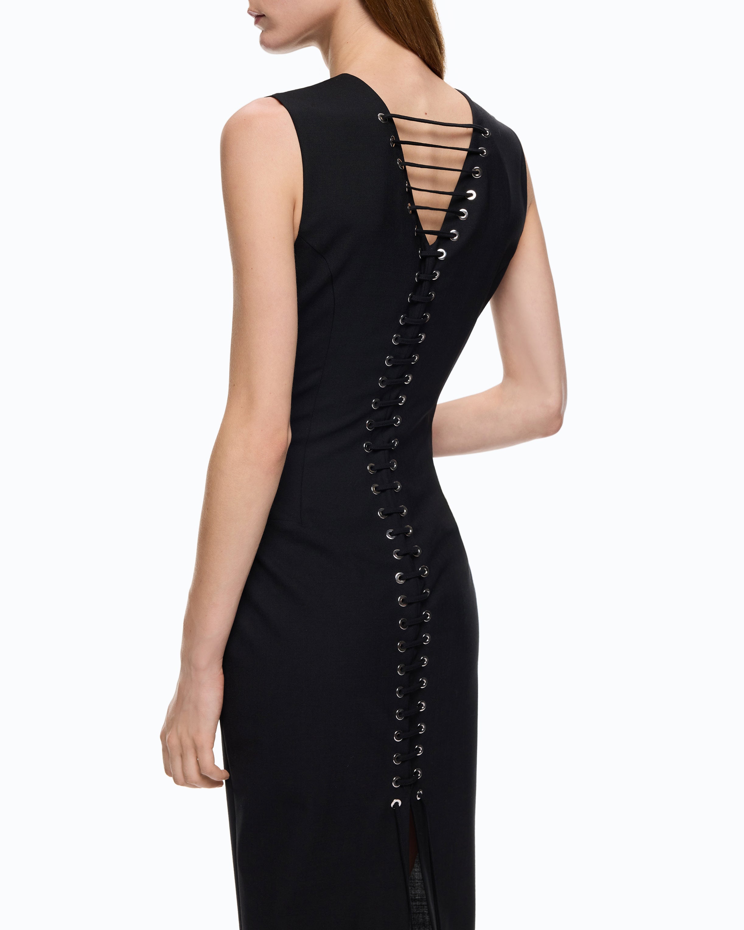 Pinko Range Rover Dress sukienka midi czarna ołówkowa