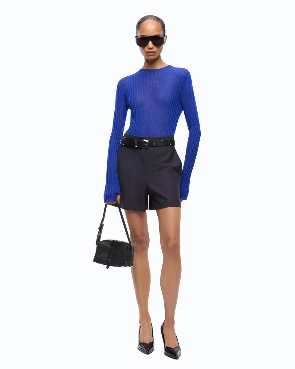 Pinko Muggito Sweater sweter wełniany niebieski