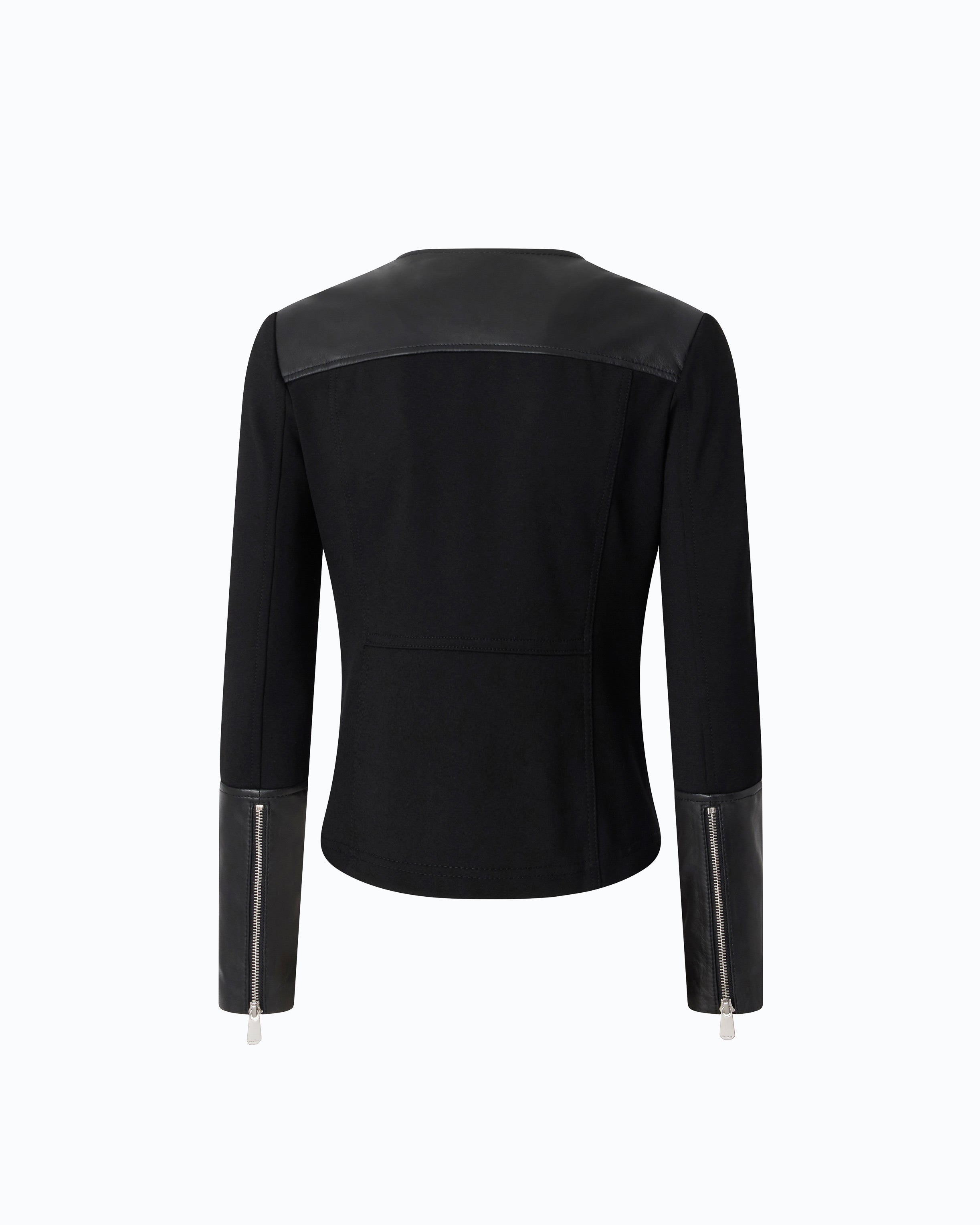 Pinko Girasole Jacket kurtka skórzana czarna biker