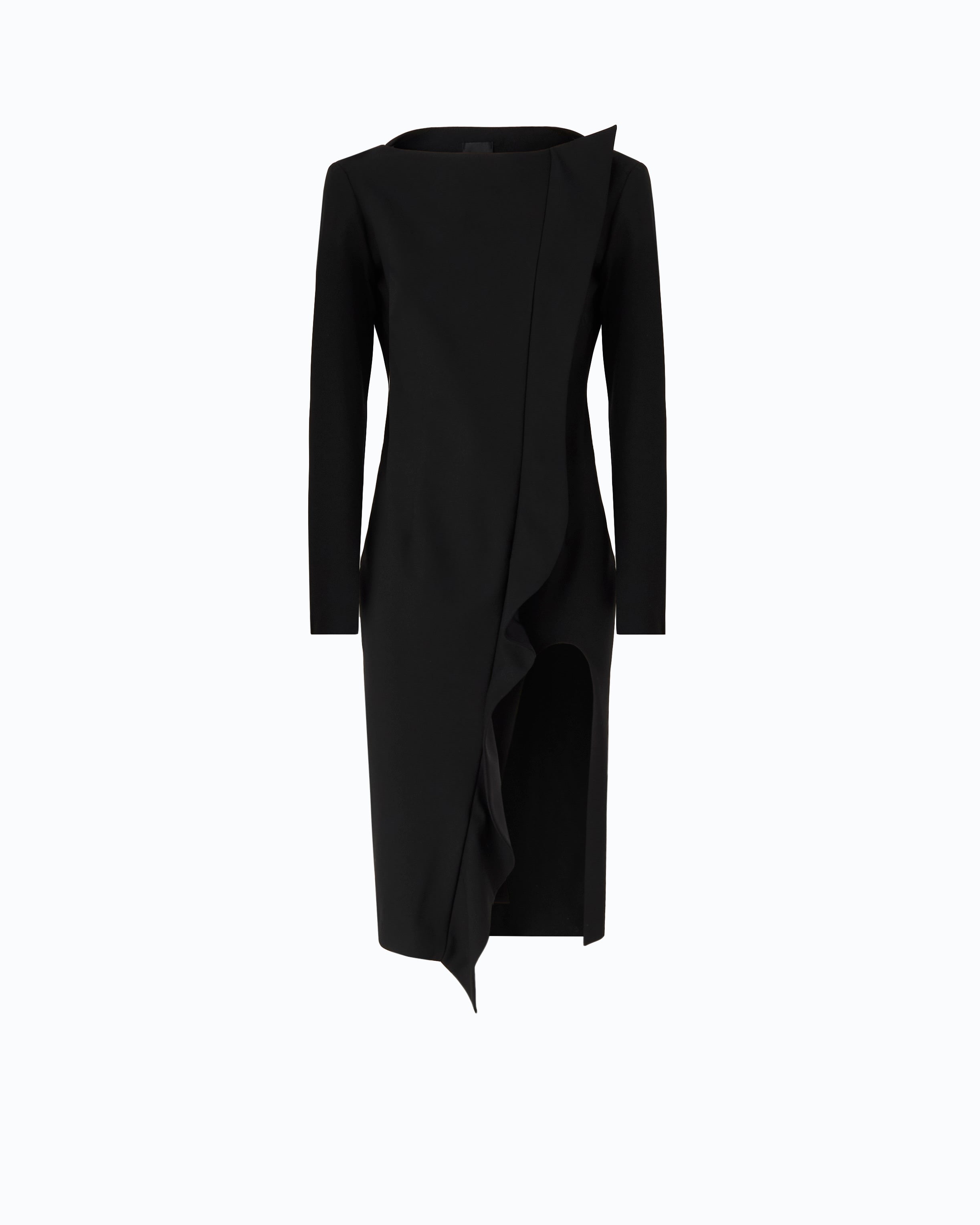 Pinko Yaris Dress sukienka midi czarna odkryte plecy