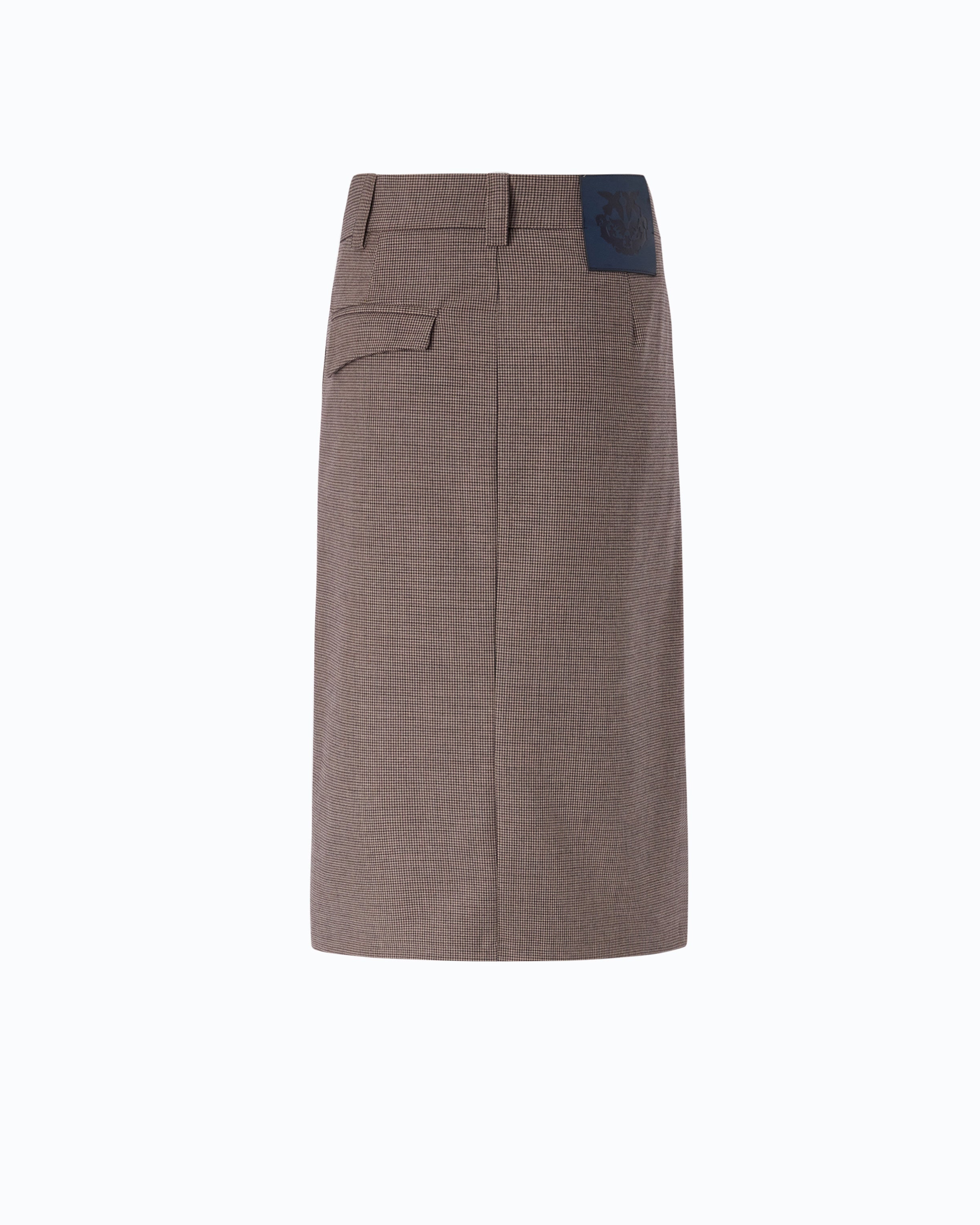Pinko Marzemino Skirt spódnica beżowa w kratę