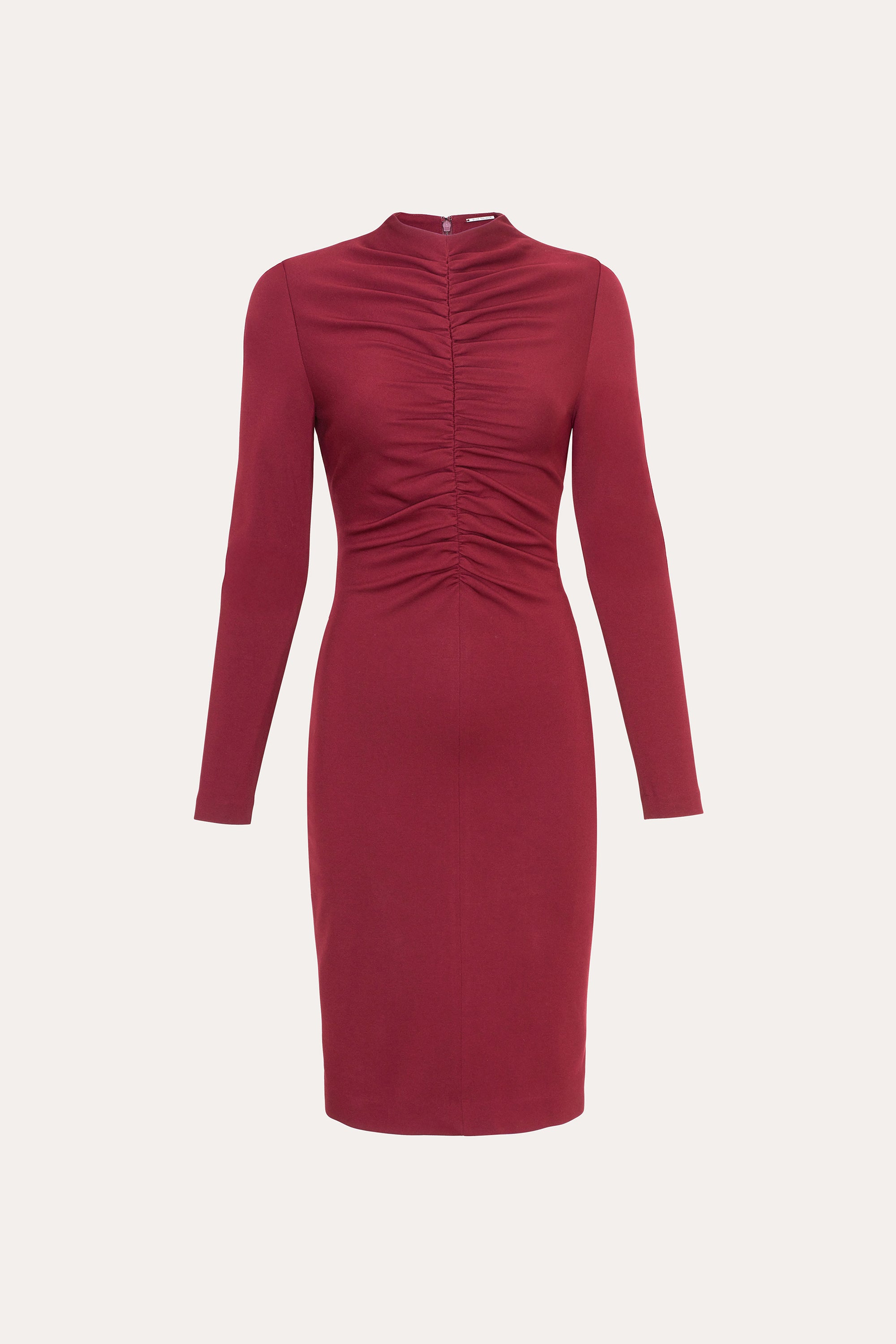 Elie Tahari Pinched Bodice sukienka Redwood midi