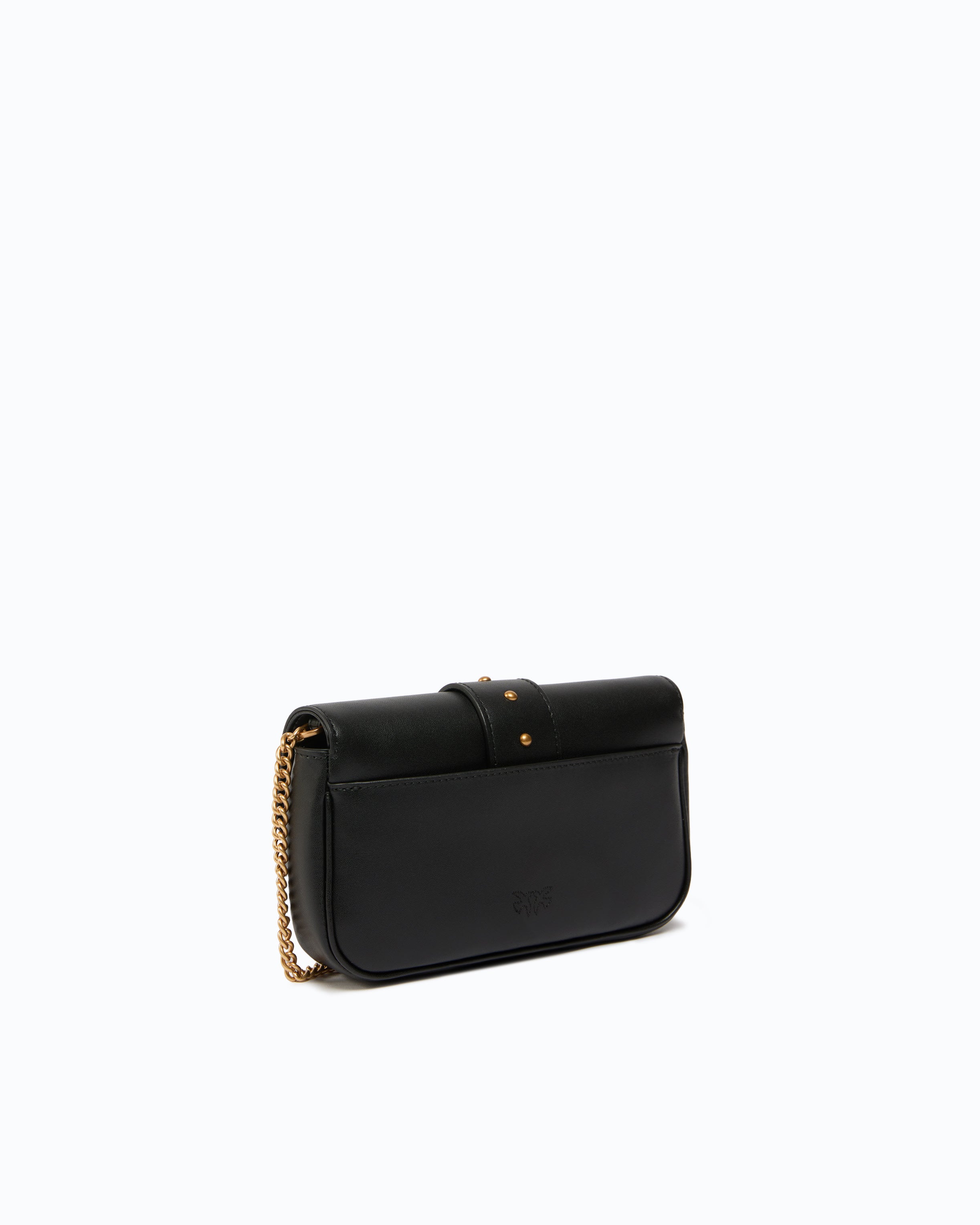 Pinko Love Pocket torebka skórzana mała czarna