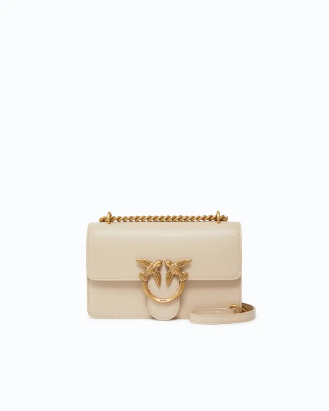 Pinko Love One Mini torebka skórzana łańcuszek