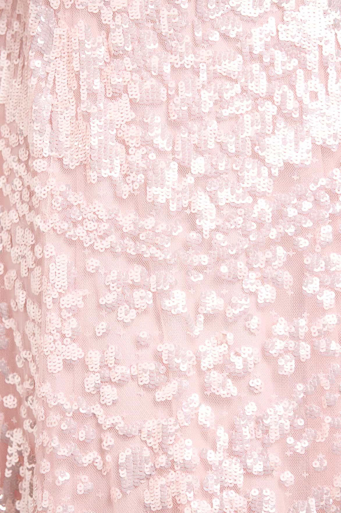 Needle & Thread Anais Sequin Gown suknia różowa cekiny