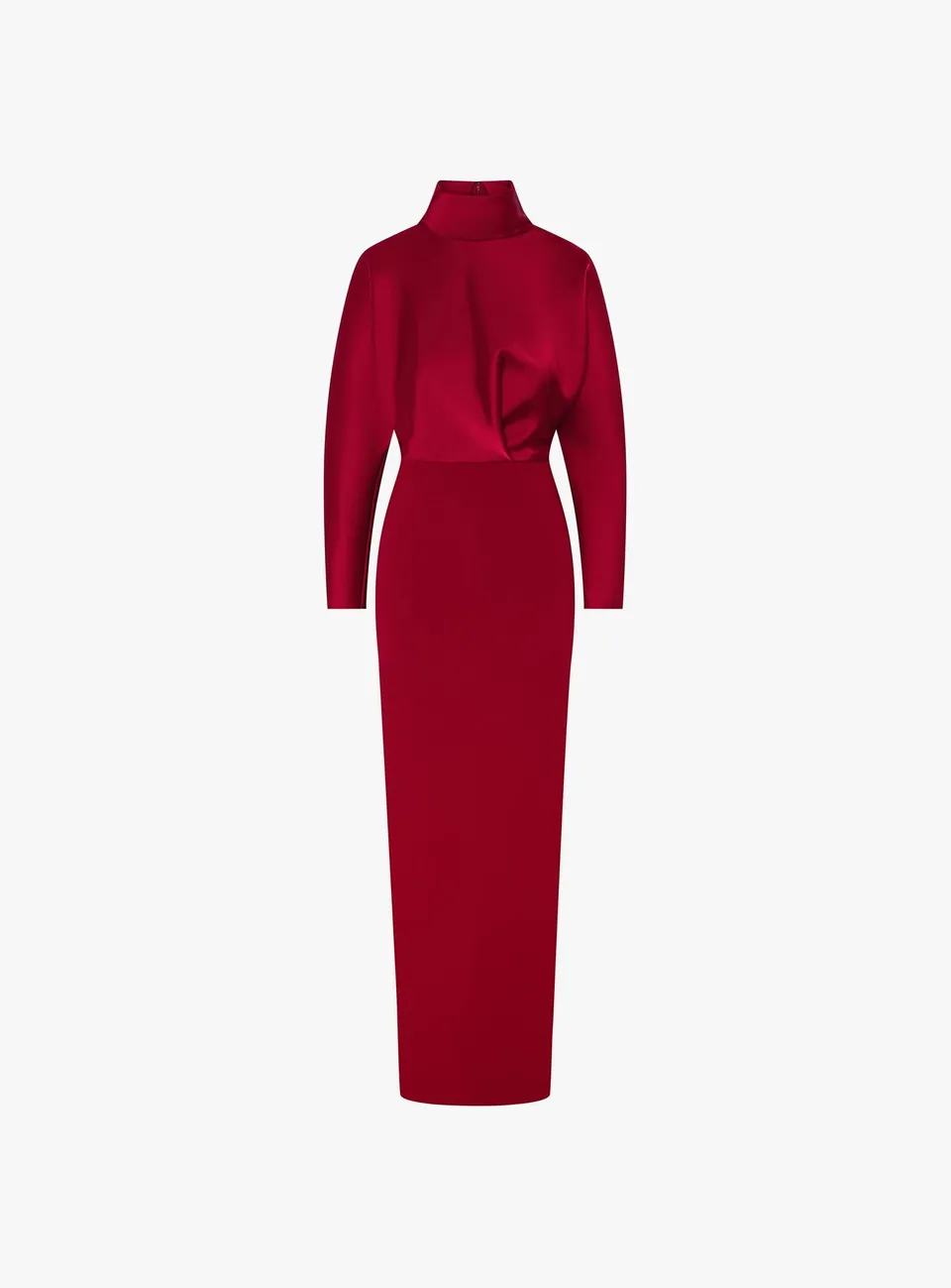 SOLACE LONDON The Sedgewick Maxi Dress sukienka rubinowa