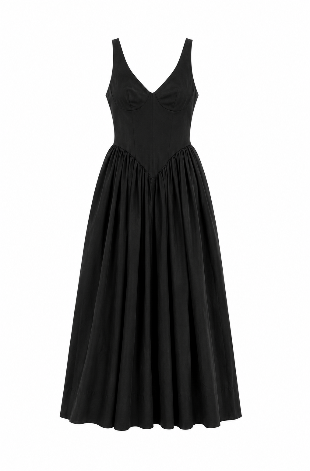 Delfi Collective Odessa sukienka czarna midi ponte