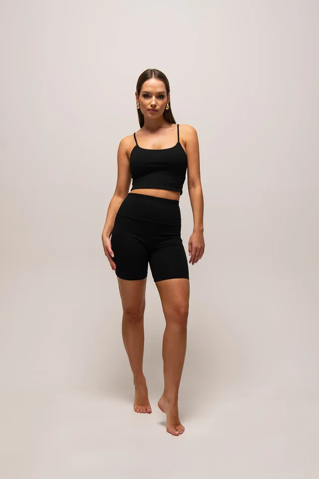 Nudyess Tessa kolarki legginsy Black bawełniane