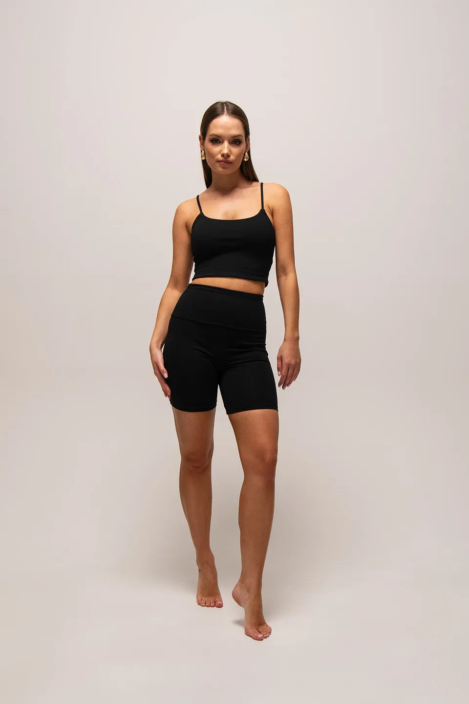 Nudyess Tessa kolarki legginsy Black bawełniane