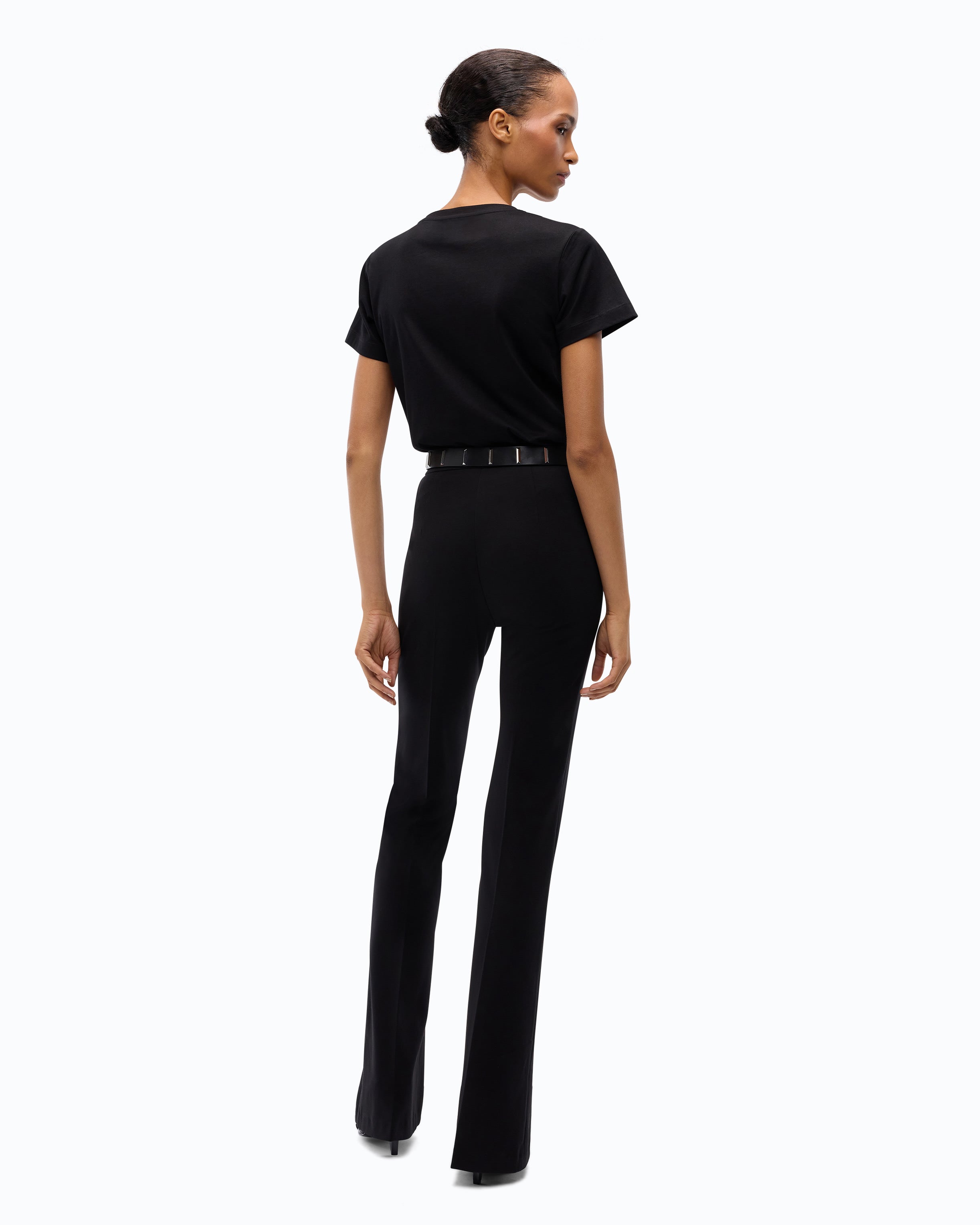 Pinko Hulka Trousers spodnie dzwony punto czarne
