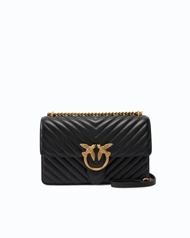 Pinko Love One Classic torebka czarna pikowana