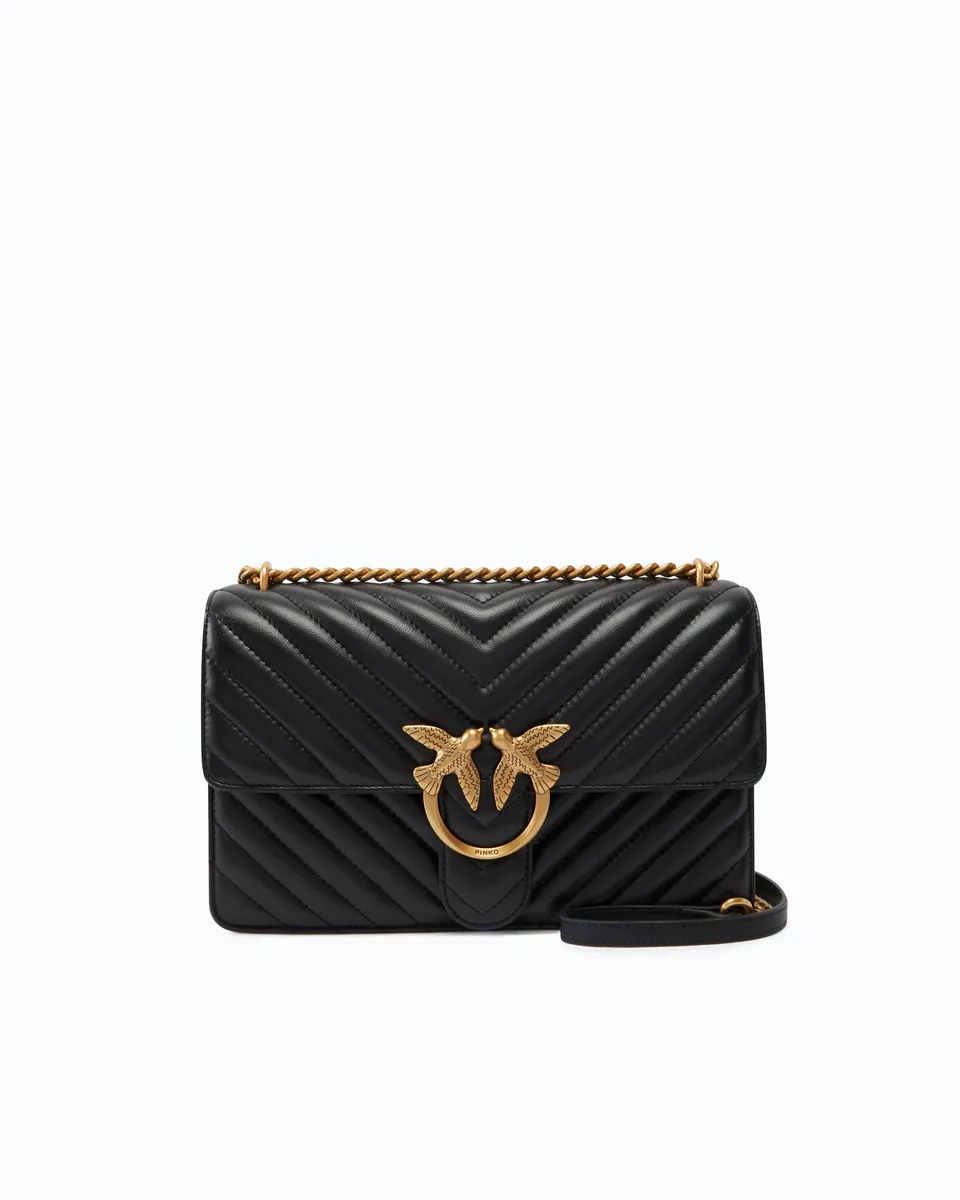 Pinko Love One Classic torebka czarna pikowana