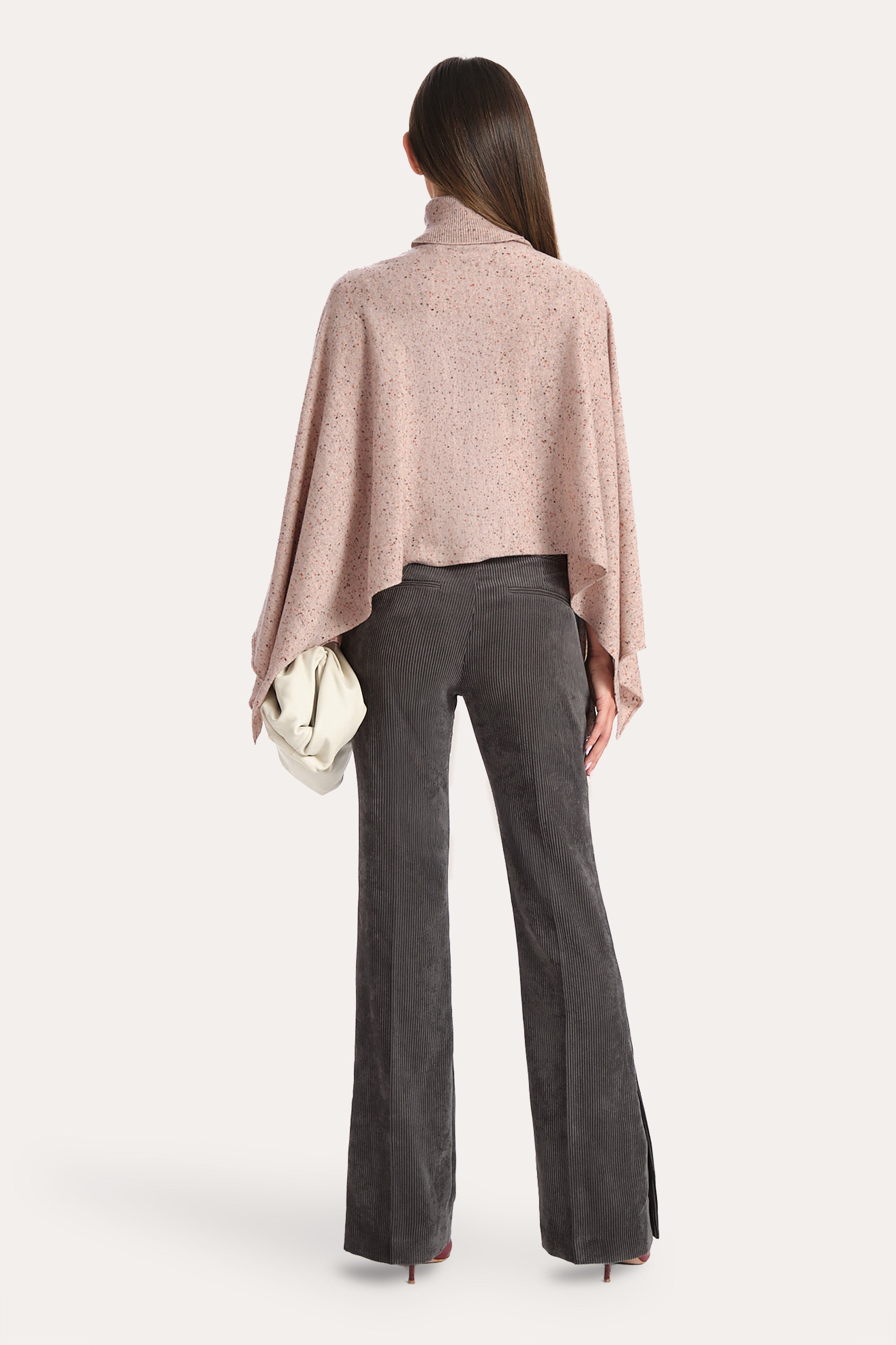 Elie Tahari Catalina E904M206 spodnie szare sztruksowe