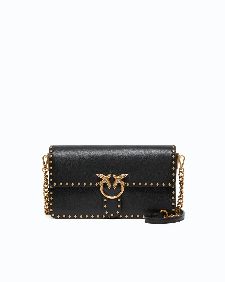 Pinko Love One Slouchy torebka na ramię czarna