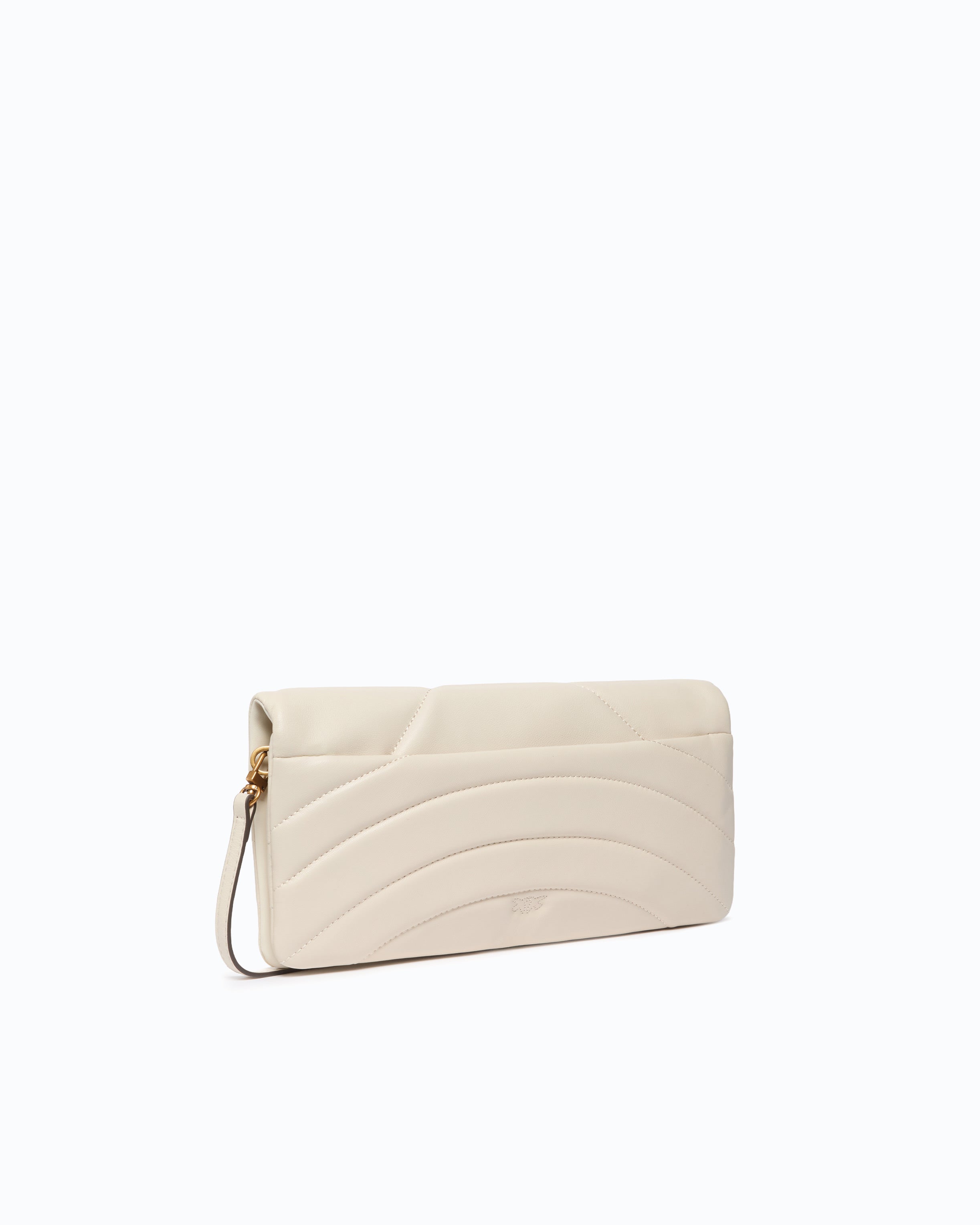 Love Bag Click Horizontal kopertówka skórzana biała