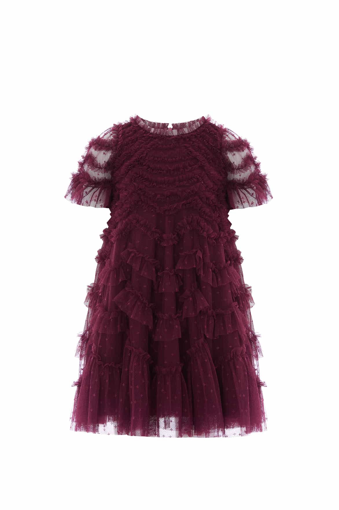 Needle & Thread Aviana Kids Dress sukienka dziecięca bordowa 3-12 lat