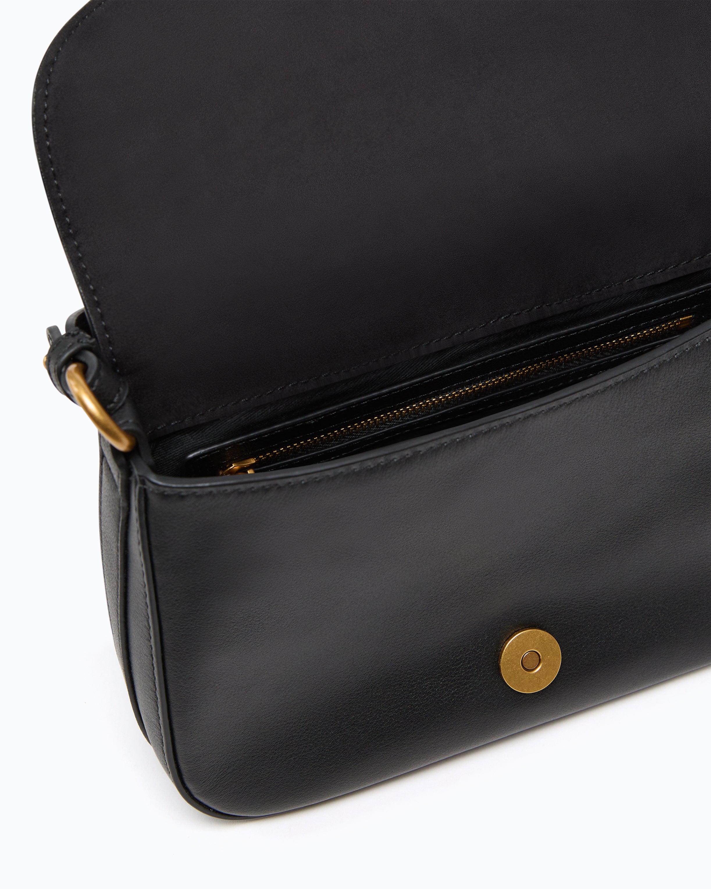 Pinko Love Satchel mała torebka skórzana czarna
