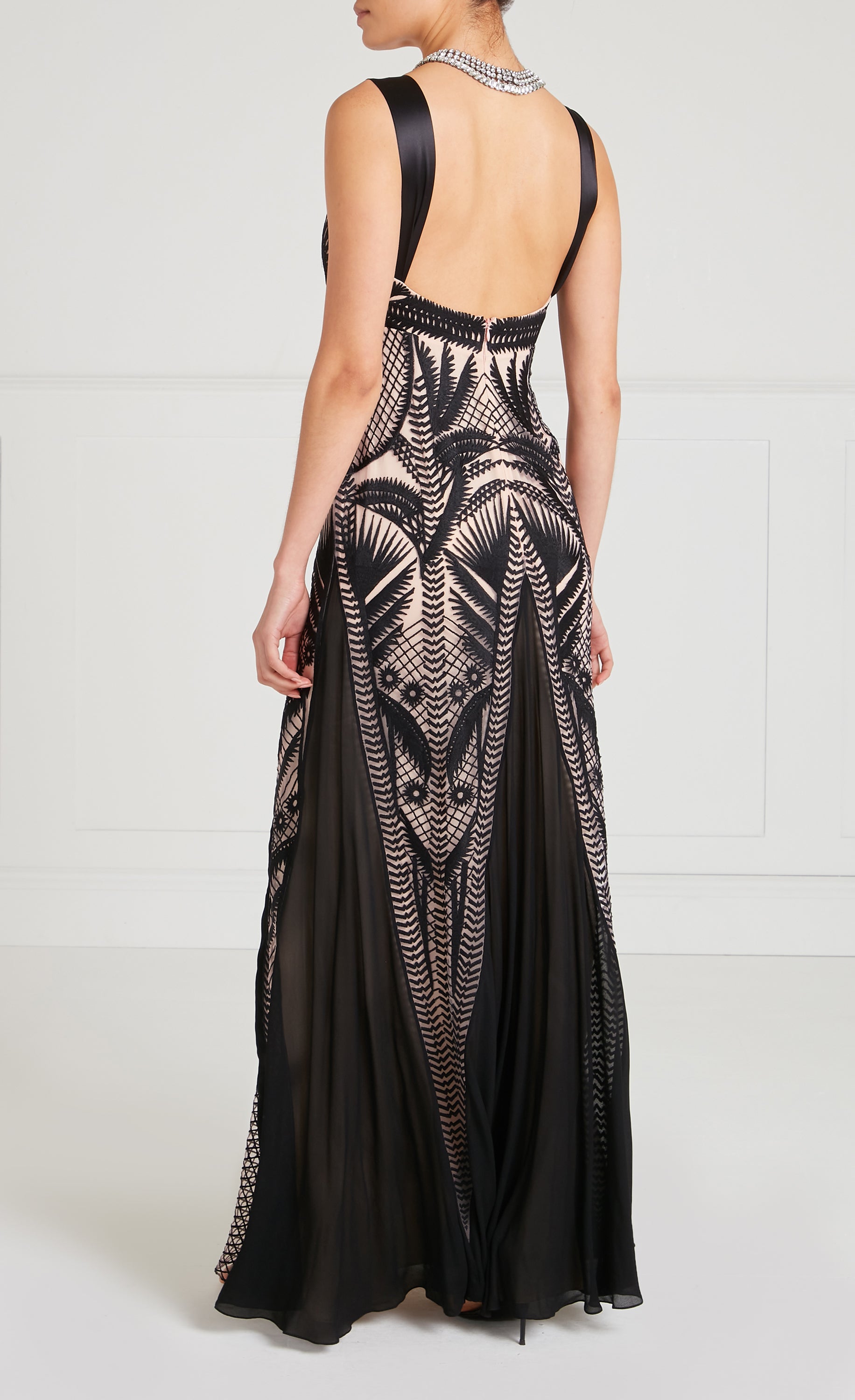 Temperley London Giselle Gown sukienka wieczorowa Black Mix