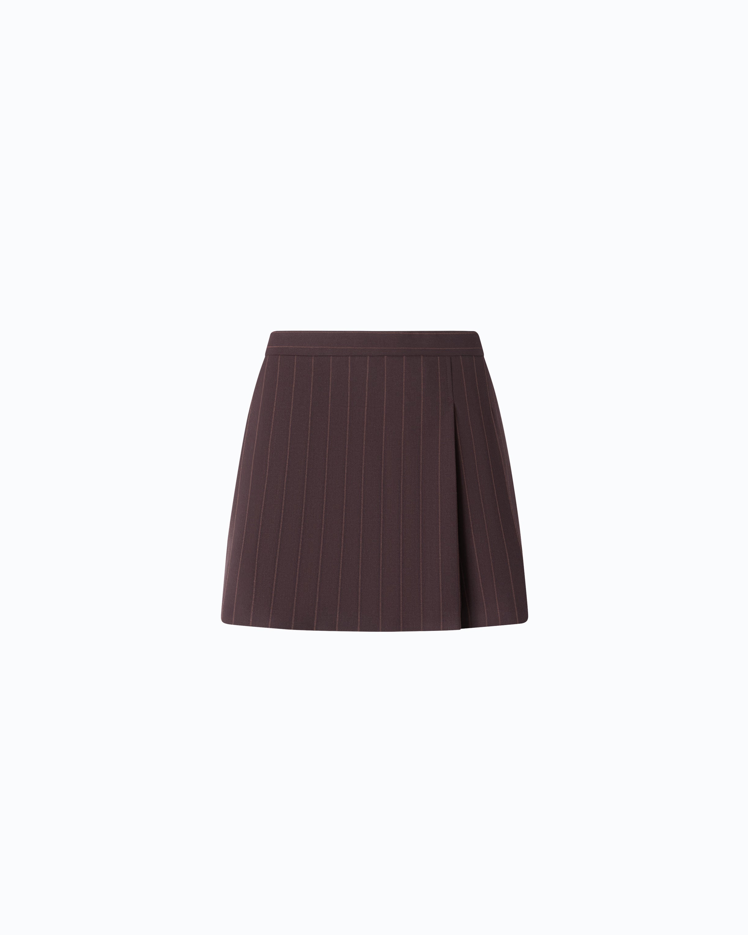 Pinko Giunco Skirt spódnica mini wełniana w prążek