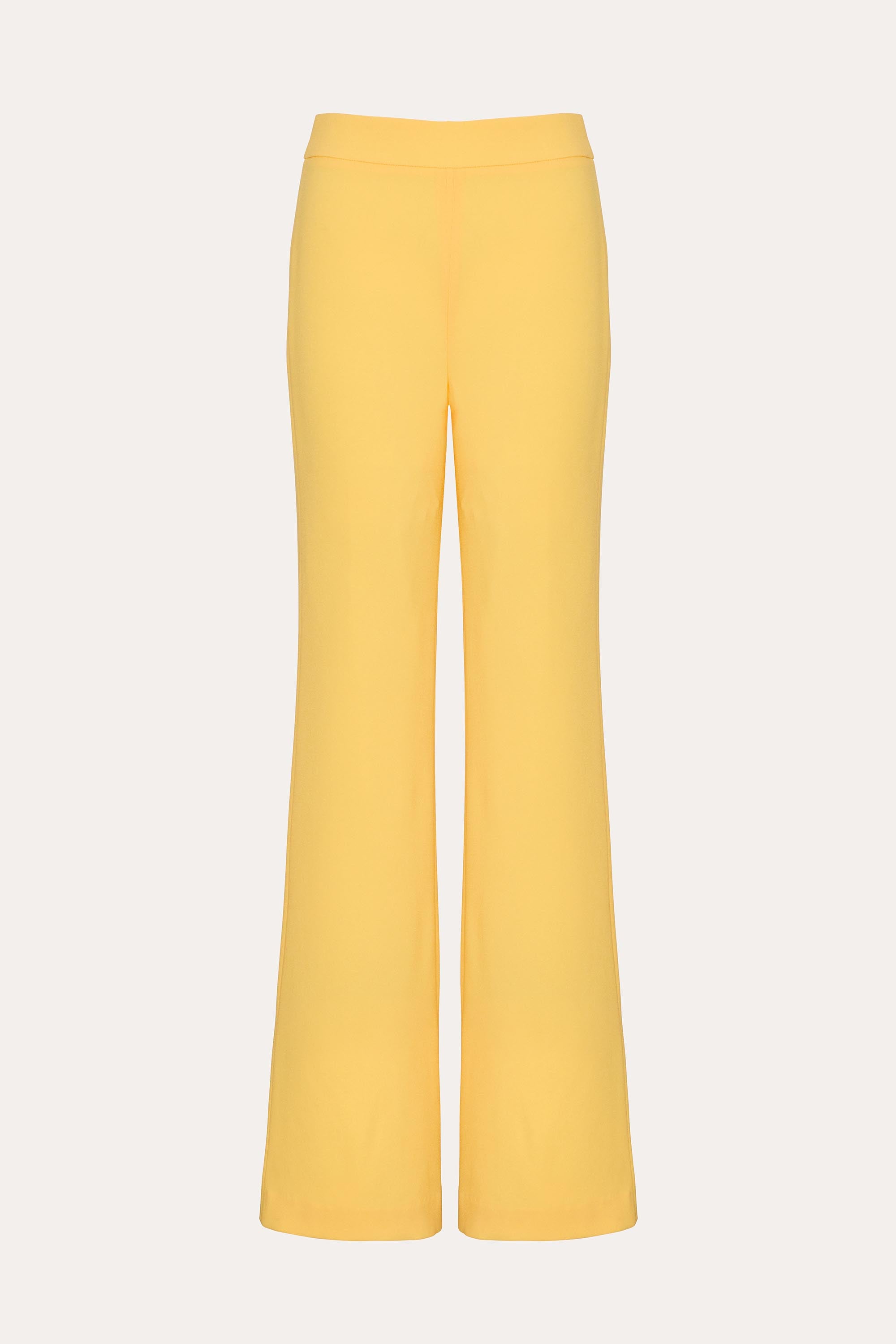 Elie Tahari Olivia E6087206 spodnie Lemon Silk krepa