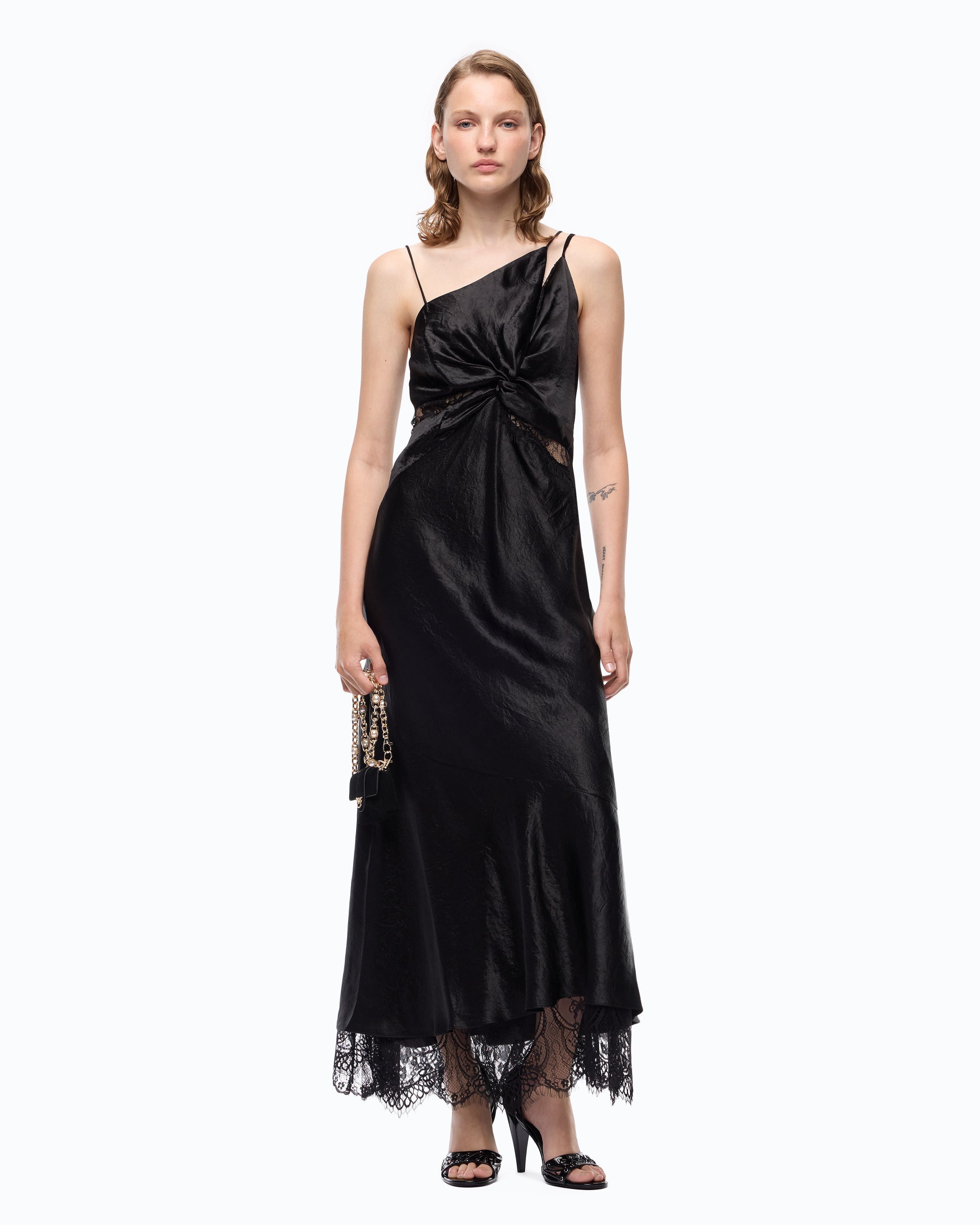 Pinko Ferrari Dress sukienka długa czarna