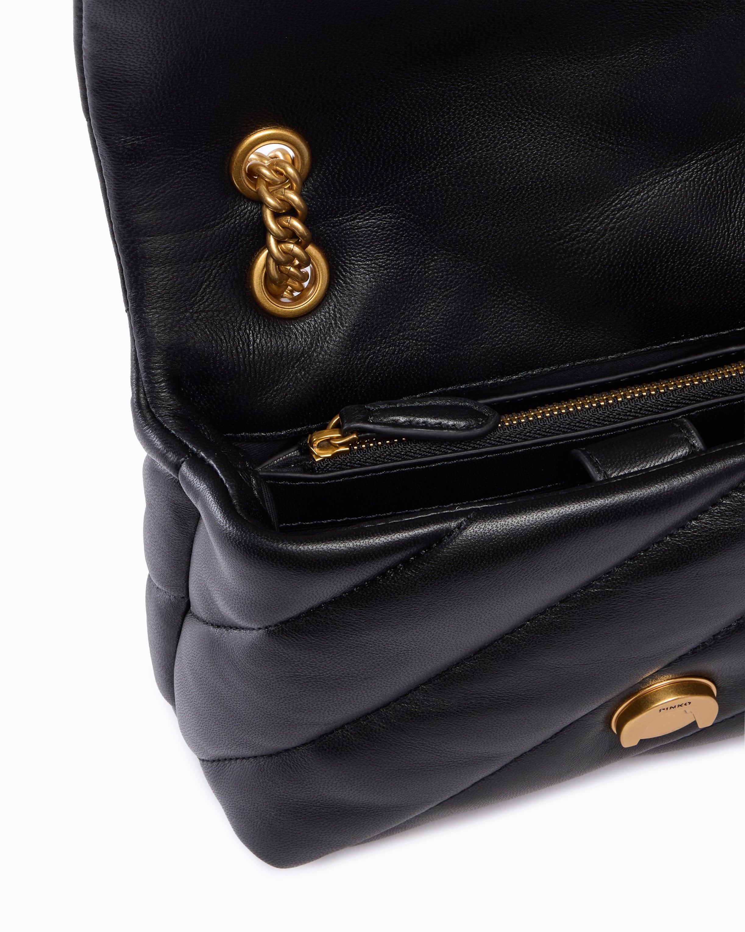 Pinko Love Bag Puff torebka mini czarna pikowana