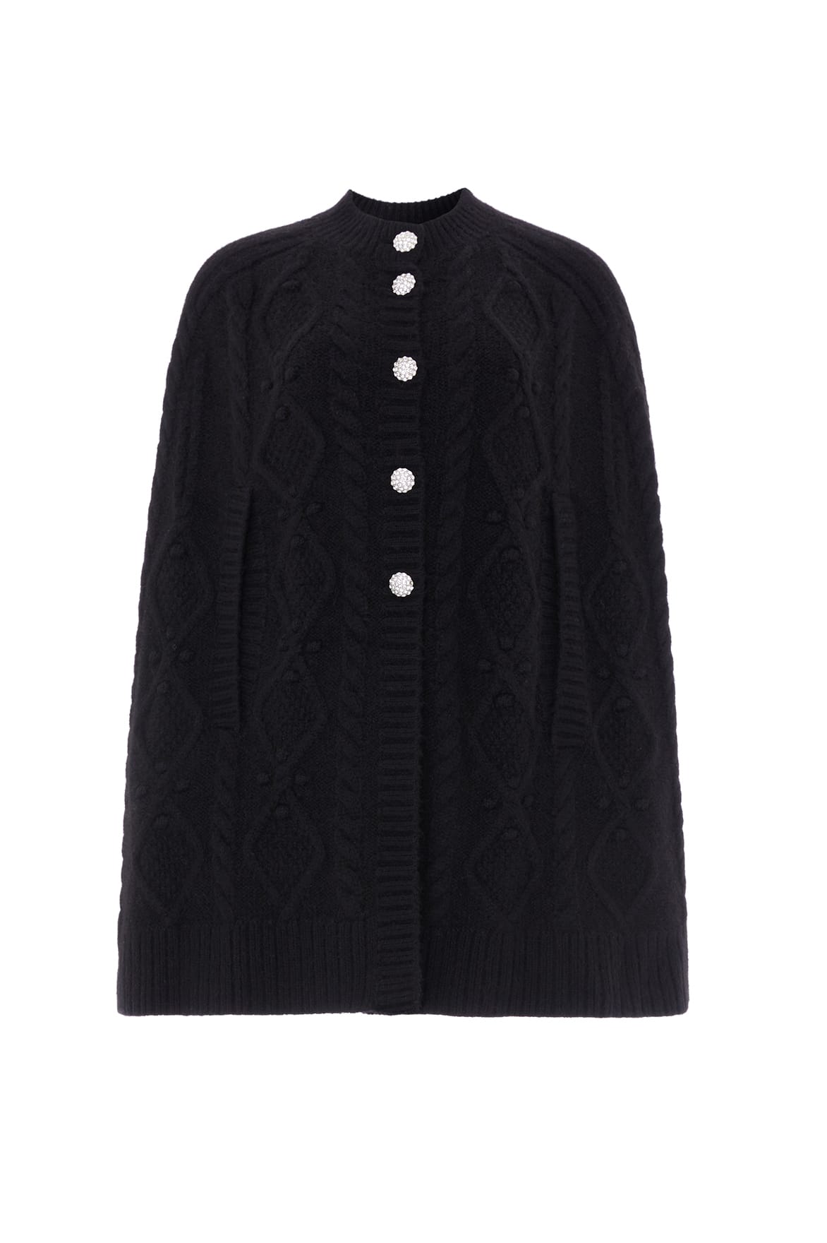 Needle & Thread Sylvie Cable Jewelled Cape peleryna czarna