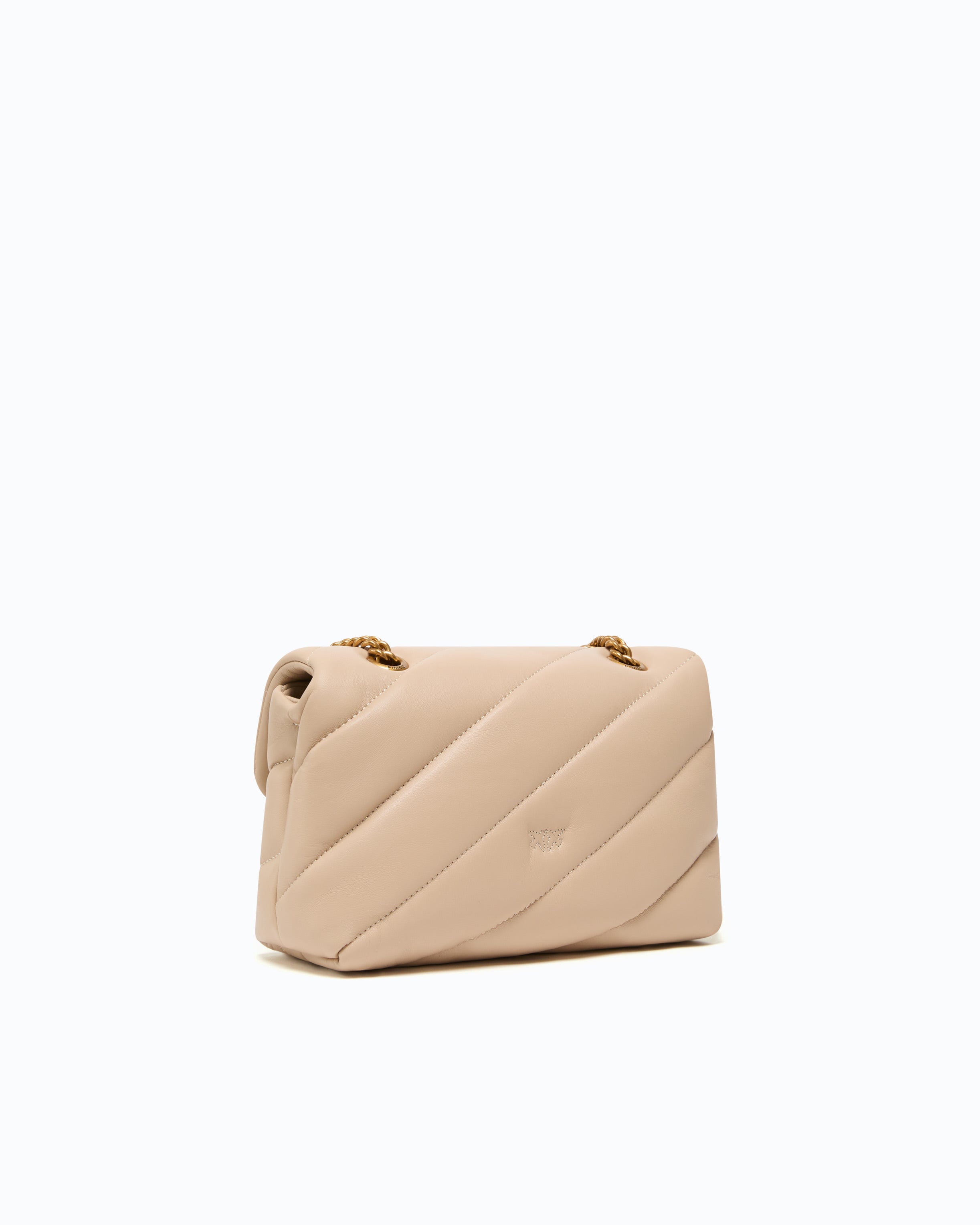 Pinko Love Bag Puff Maxi Quilt torebka beżowa mini