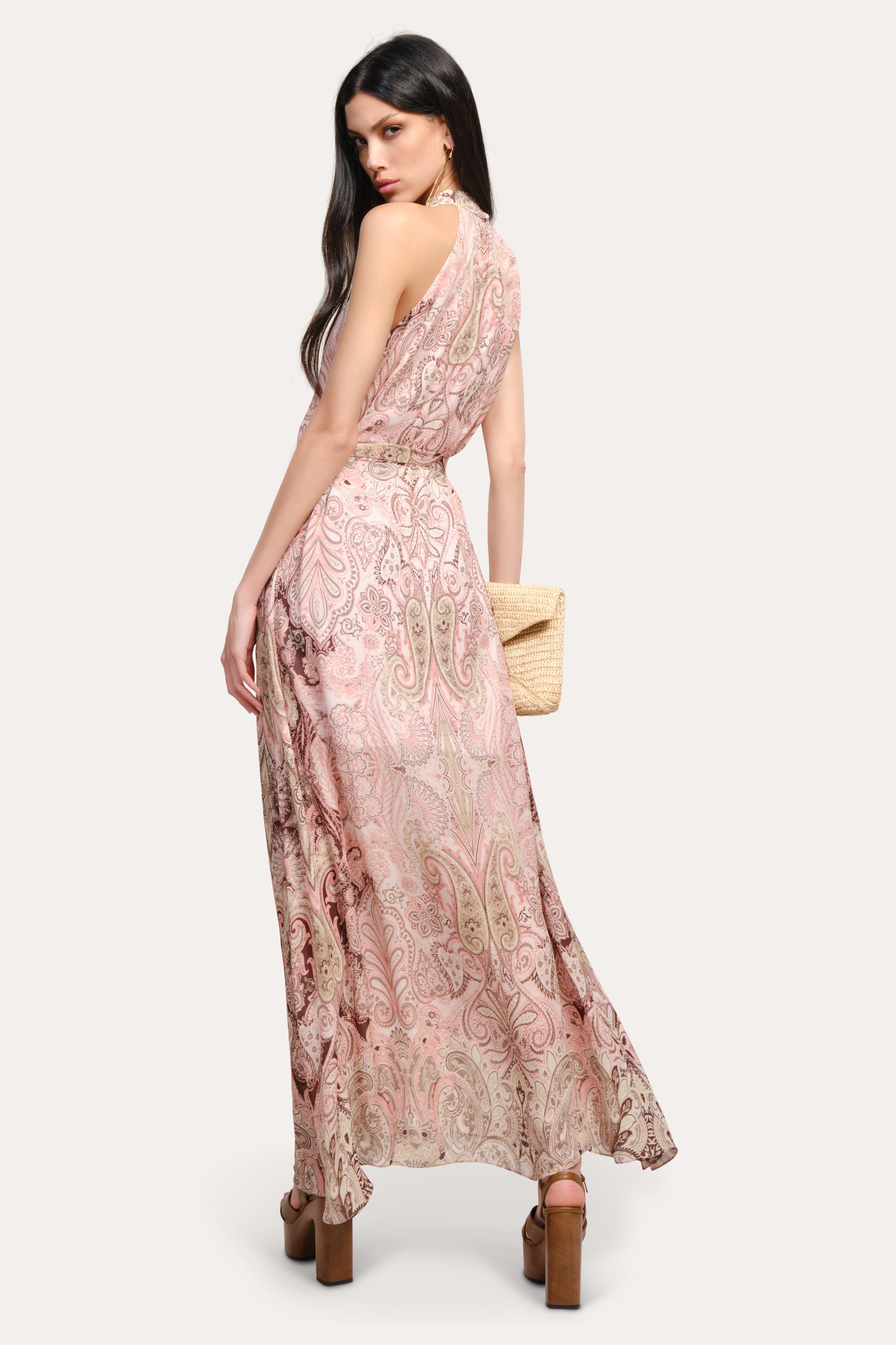 Elie Tahari Annie sukienka jedwabna Arabesque Print