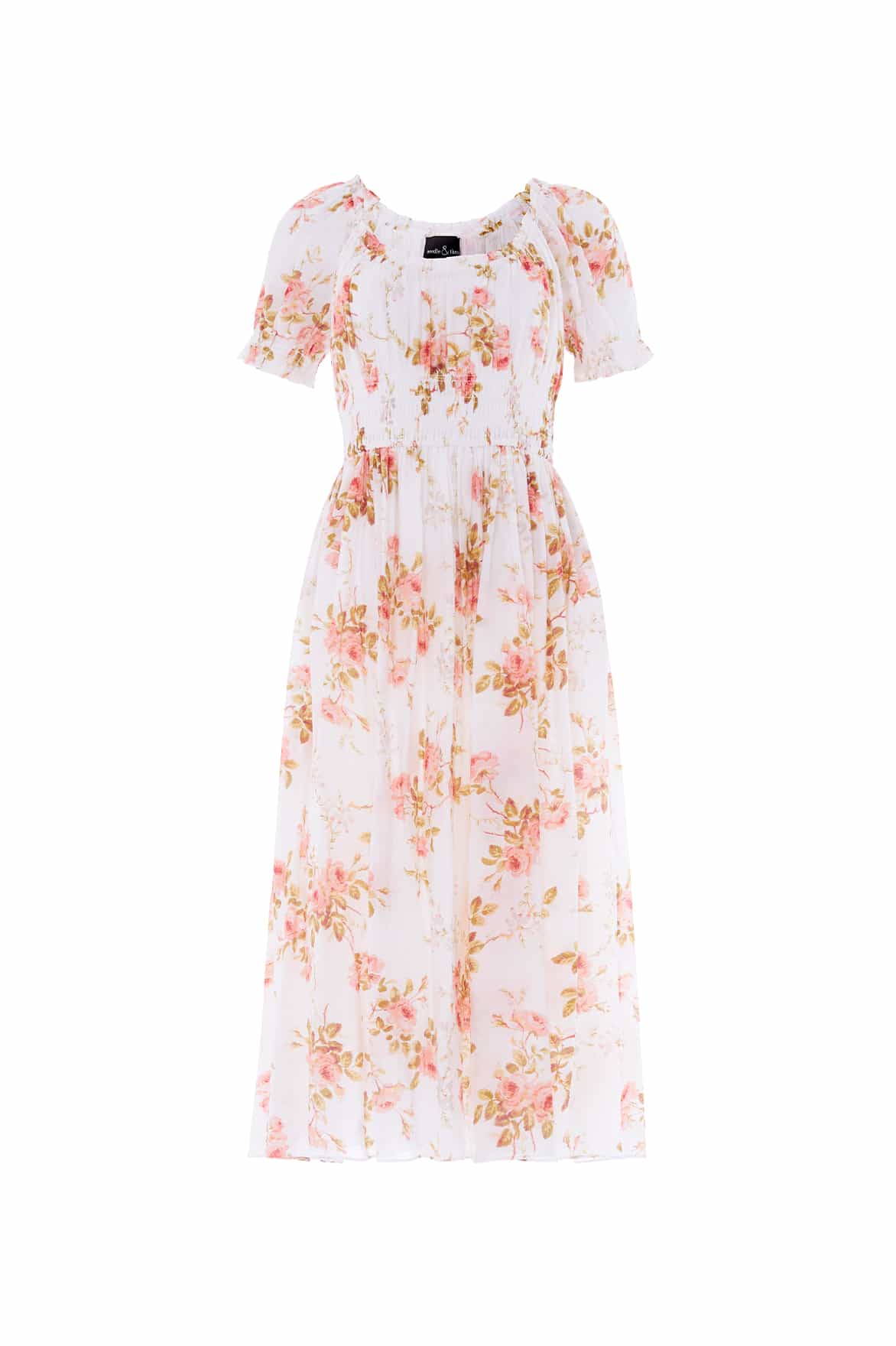 Needle & Thread Summer's Rose Ballerina sukienka biaoaa w kwiaty