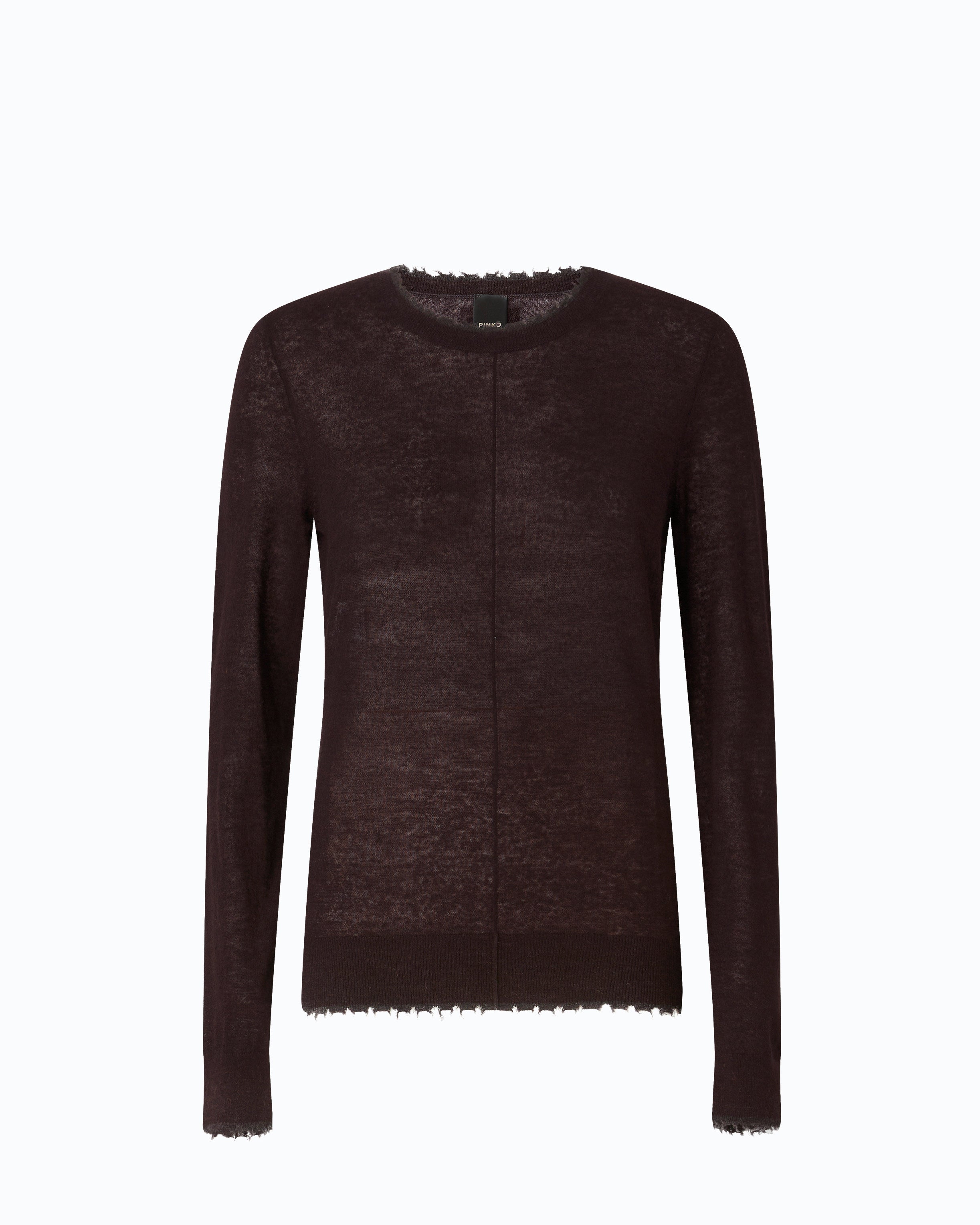 Pinko Pamplona Sweater sweter brązowy wełniany