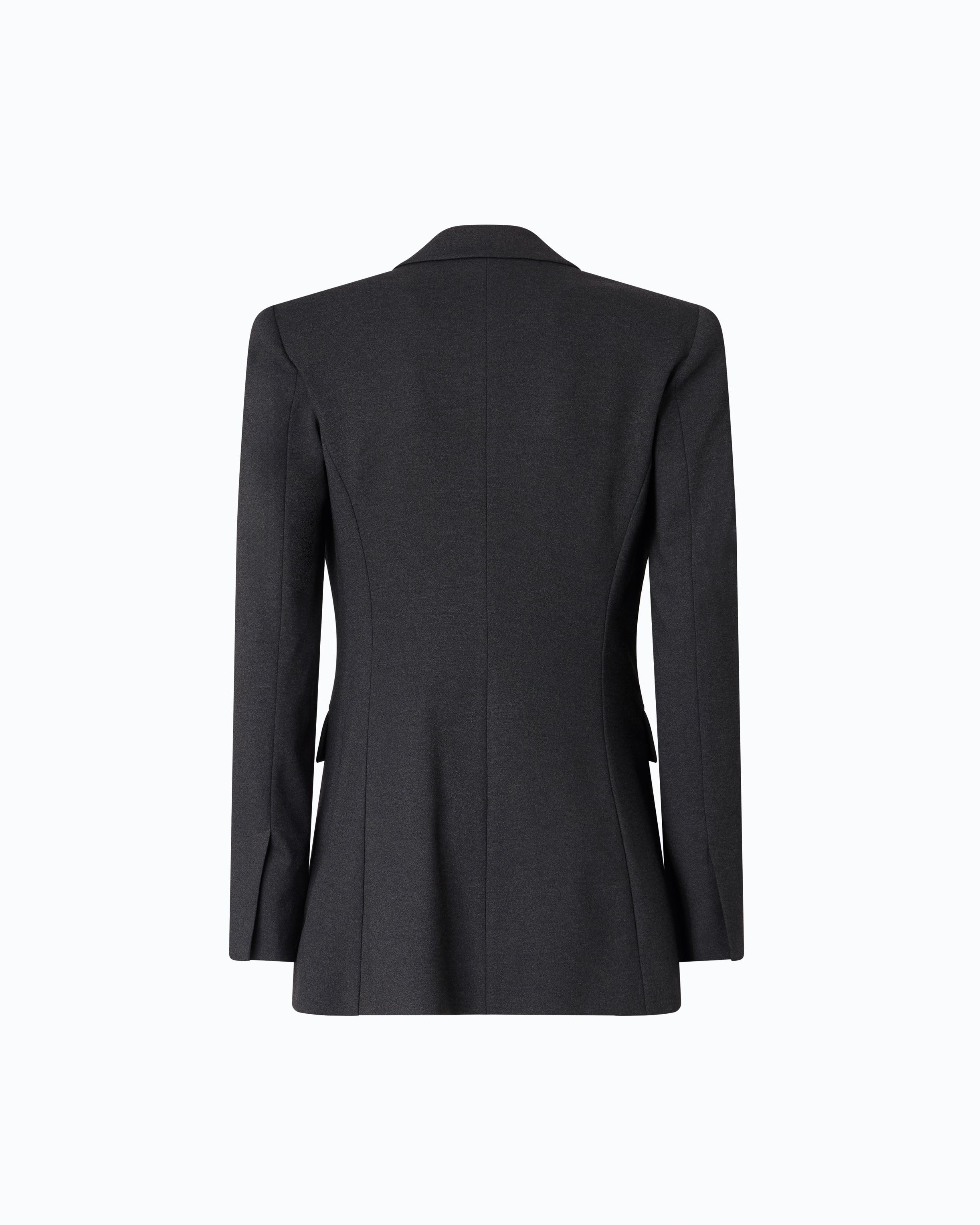 Pinko Hibiscus żakiet dwurzędowy szary slim fit