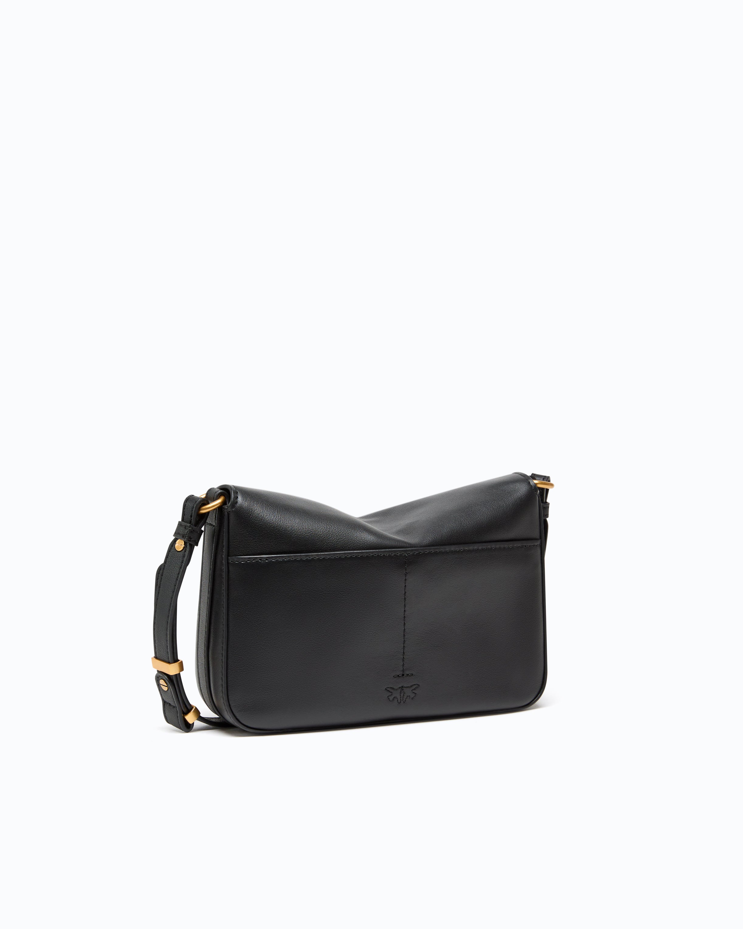 Pinko Love Satchel mała torebka skórzana czarna