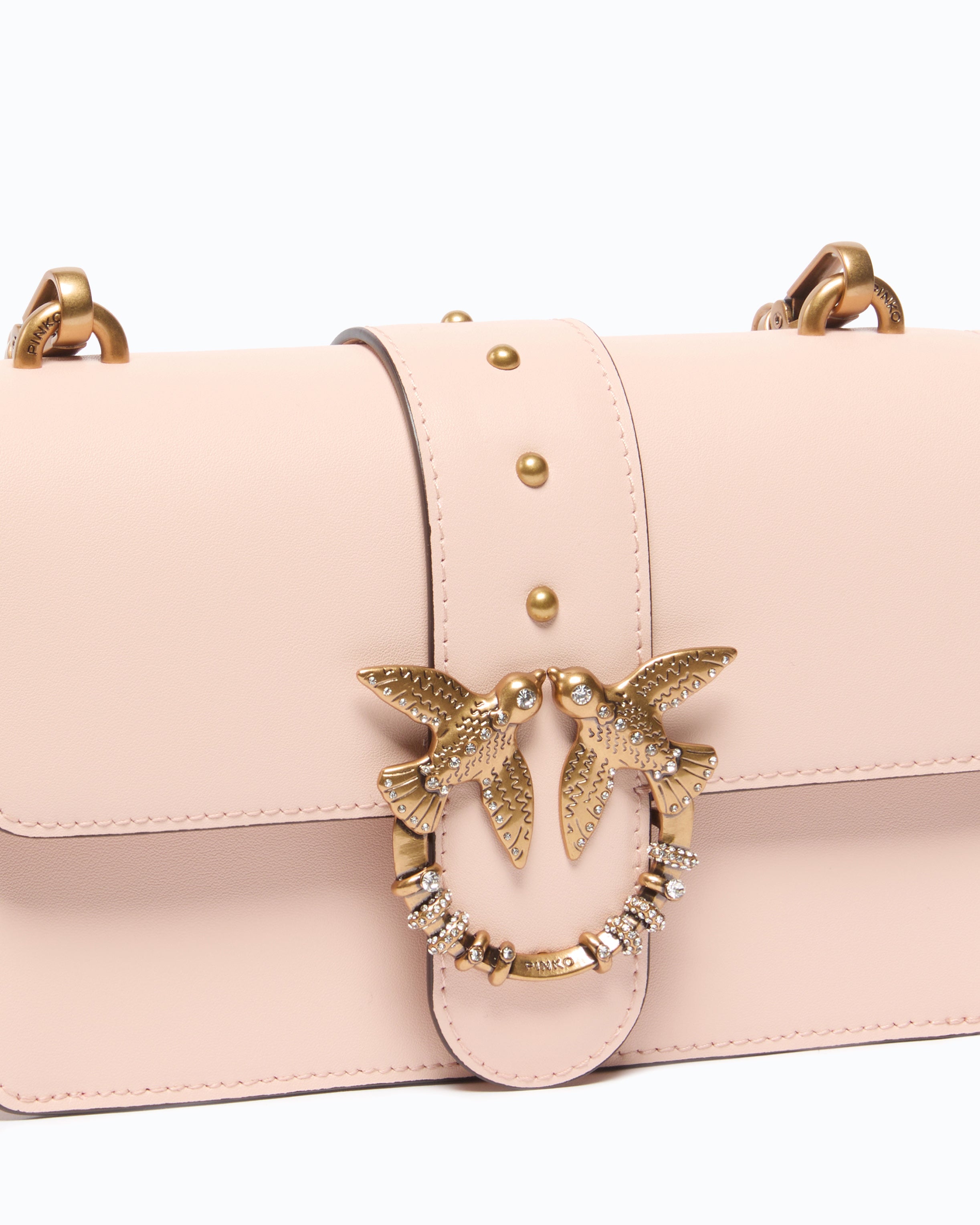 Pinko Love Bag One Mini New Buckle torebka skórzana