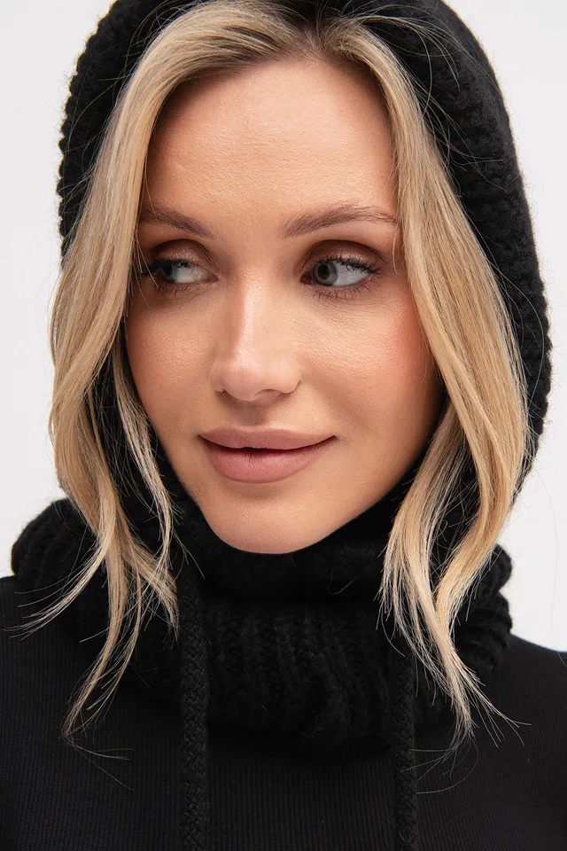 Nudyess Balaclava komin damski czarny One Size