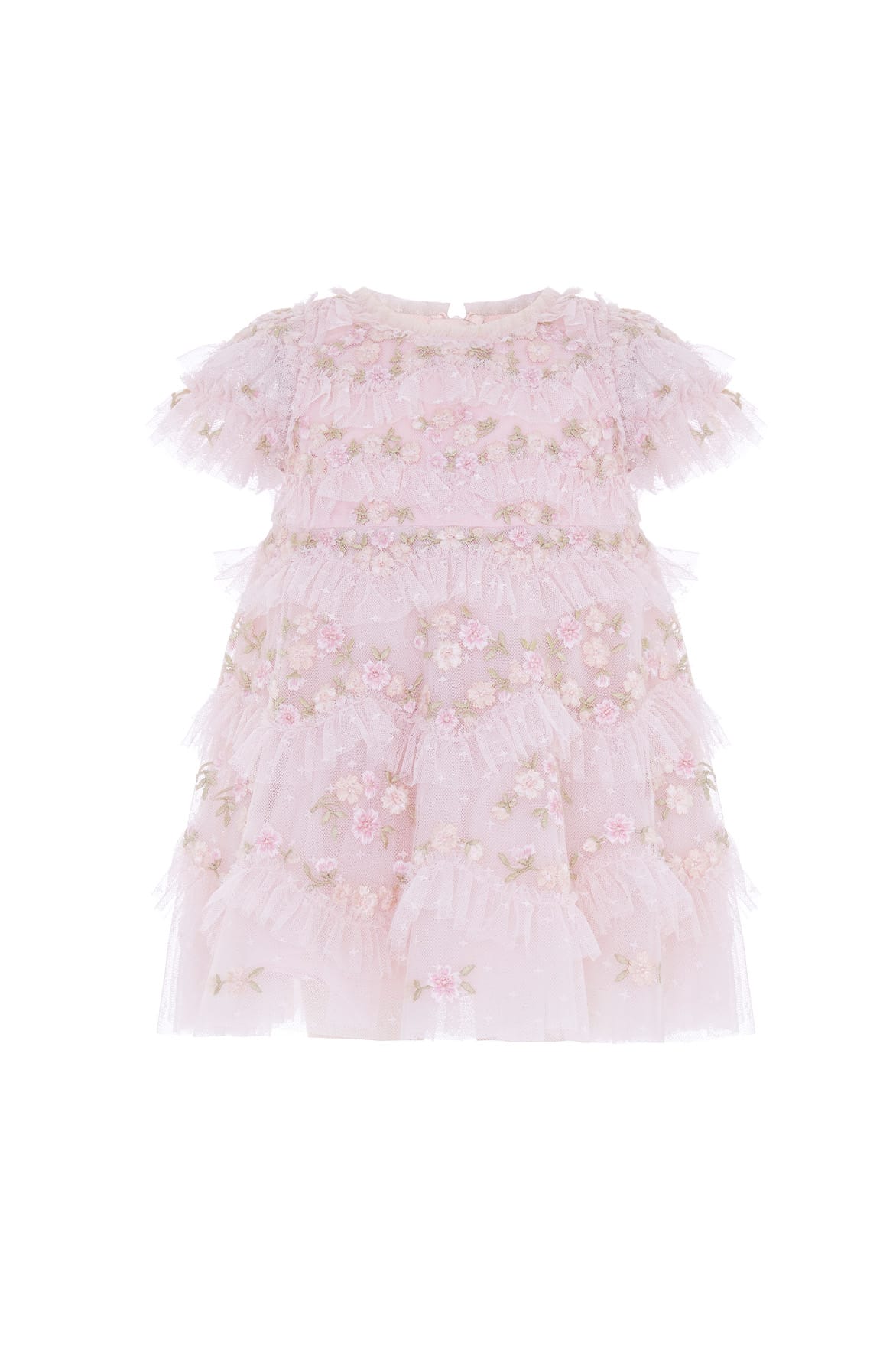 Needle & Thread Daisy Wave Baby Dress sukienka róż haft