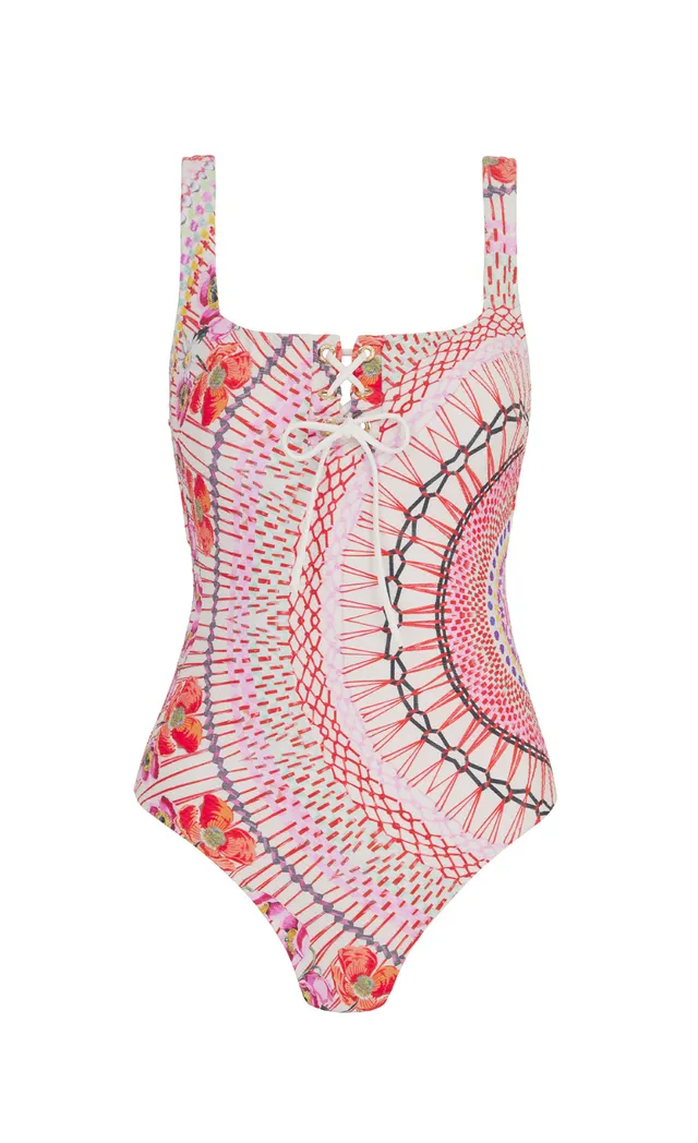 Temperley London Pomegranate strój kąpielowy Pink Mix