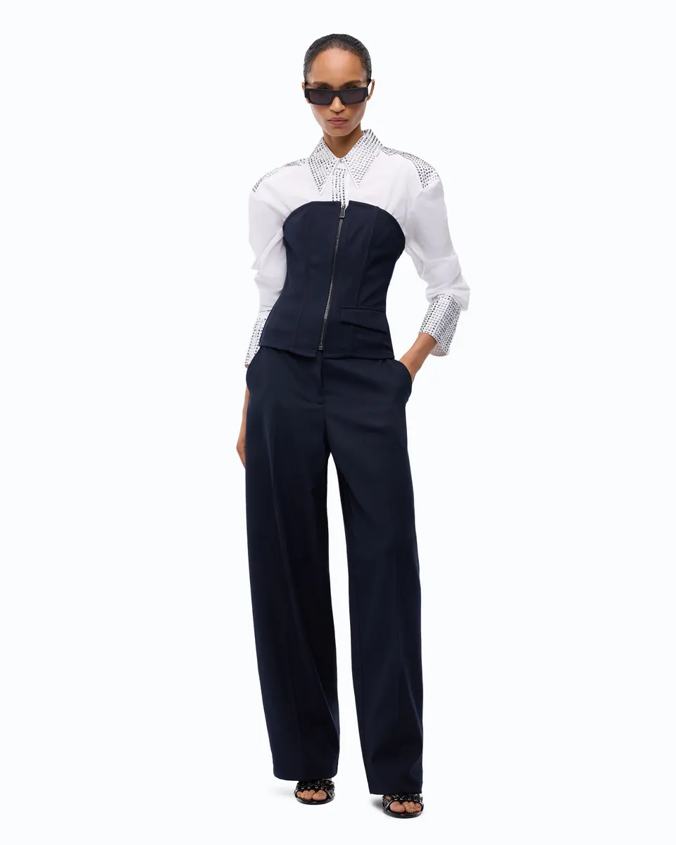 Pinko Cannubi Top gorsetowy niebieski