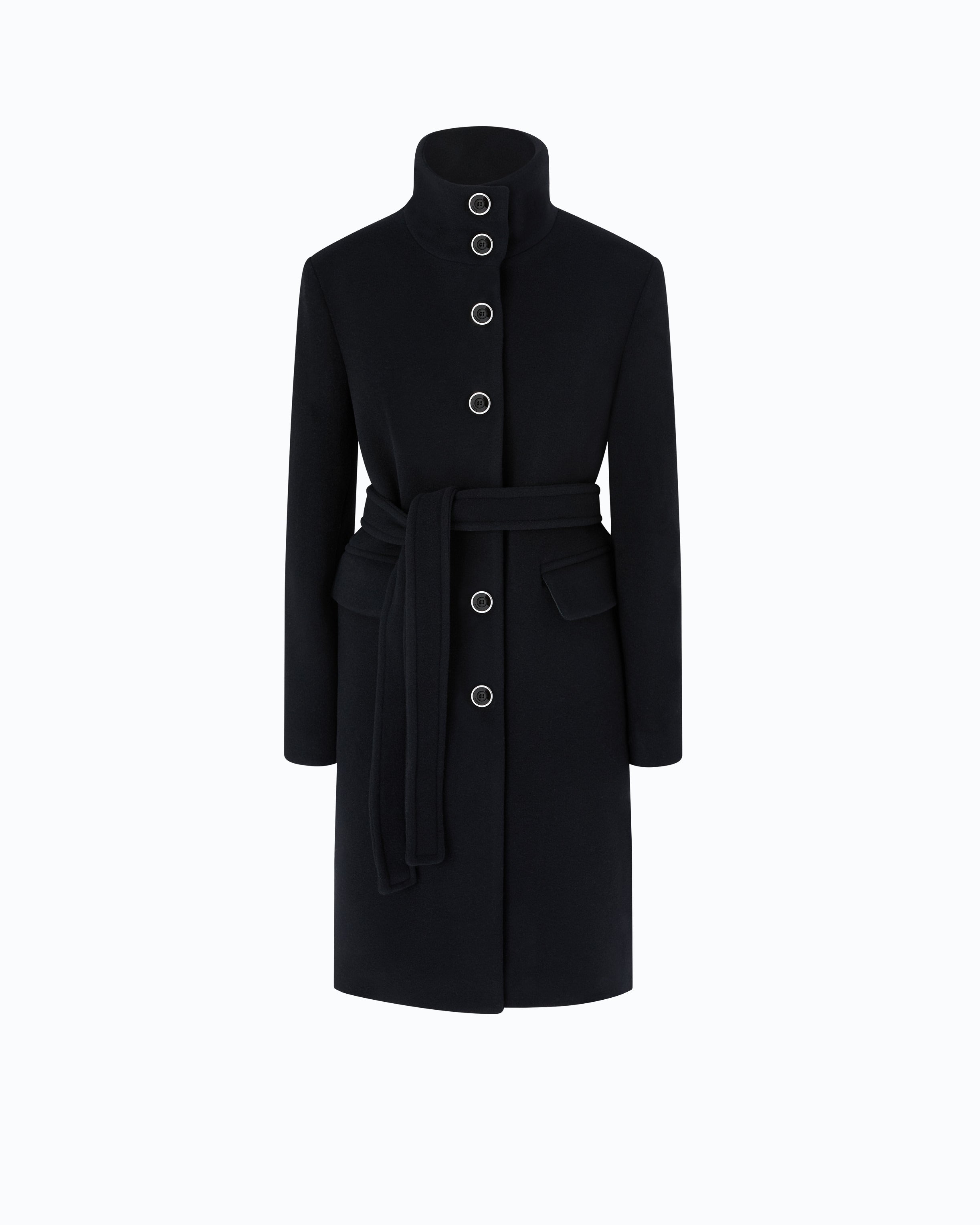 Pinko Citiso Coat płaszcz czarny wełniany