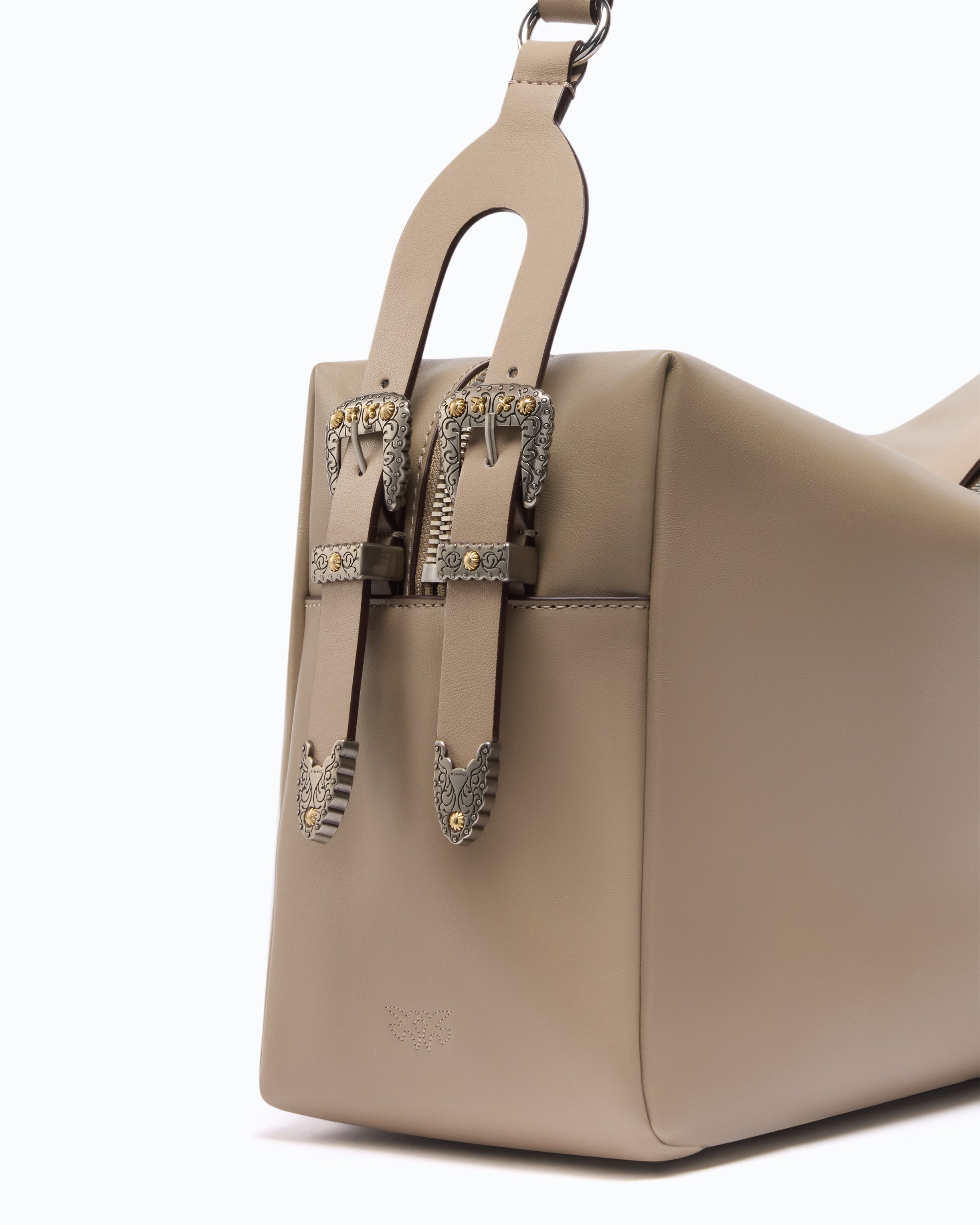 Pinko Keeper Bag torba skórzana duża new biker