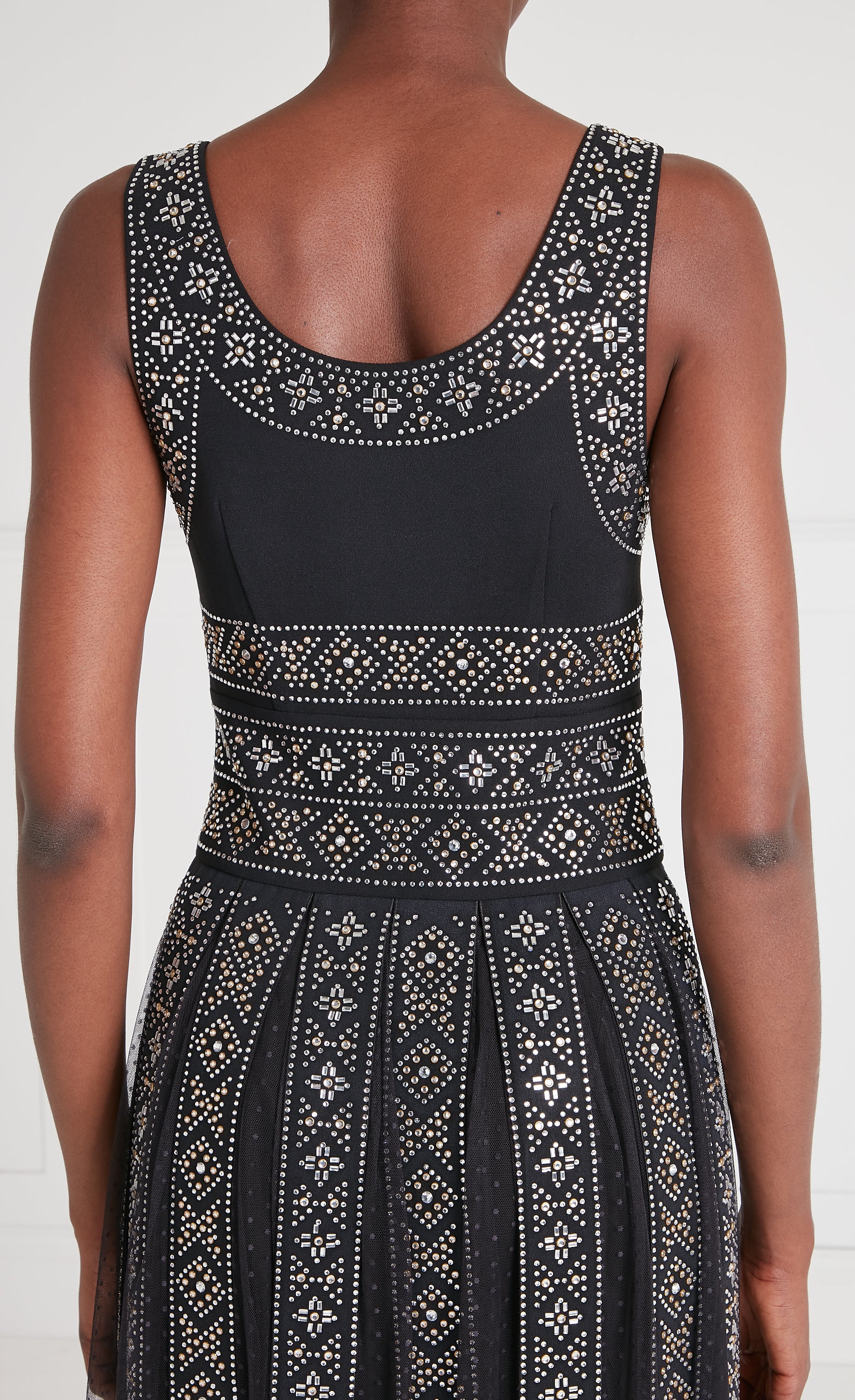 Temperley London Gallantry sukienka czarna midi