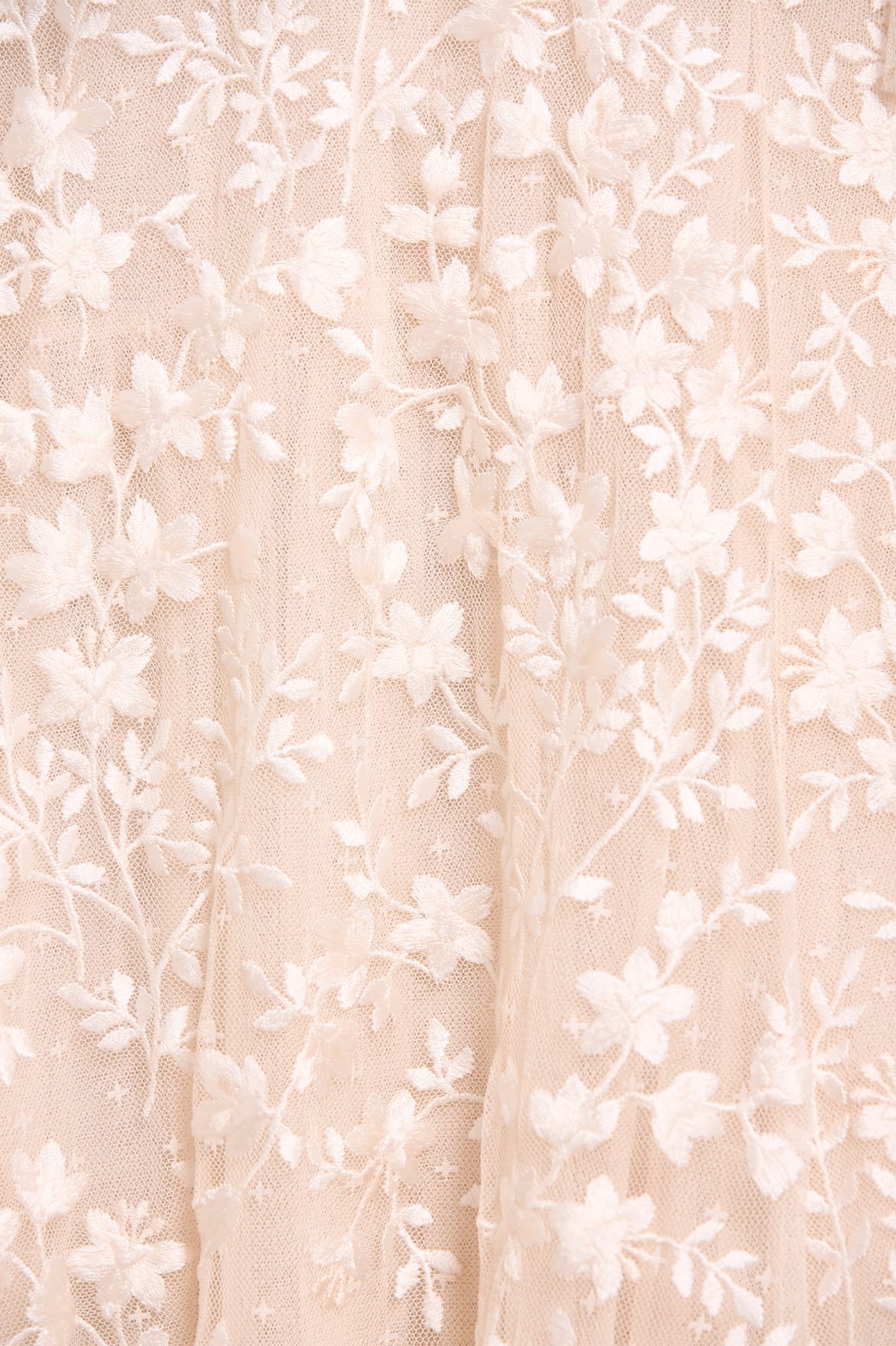 Needle & Thread Everett Bloom Ankle Gown sukienka kremowa