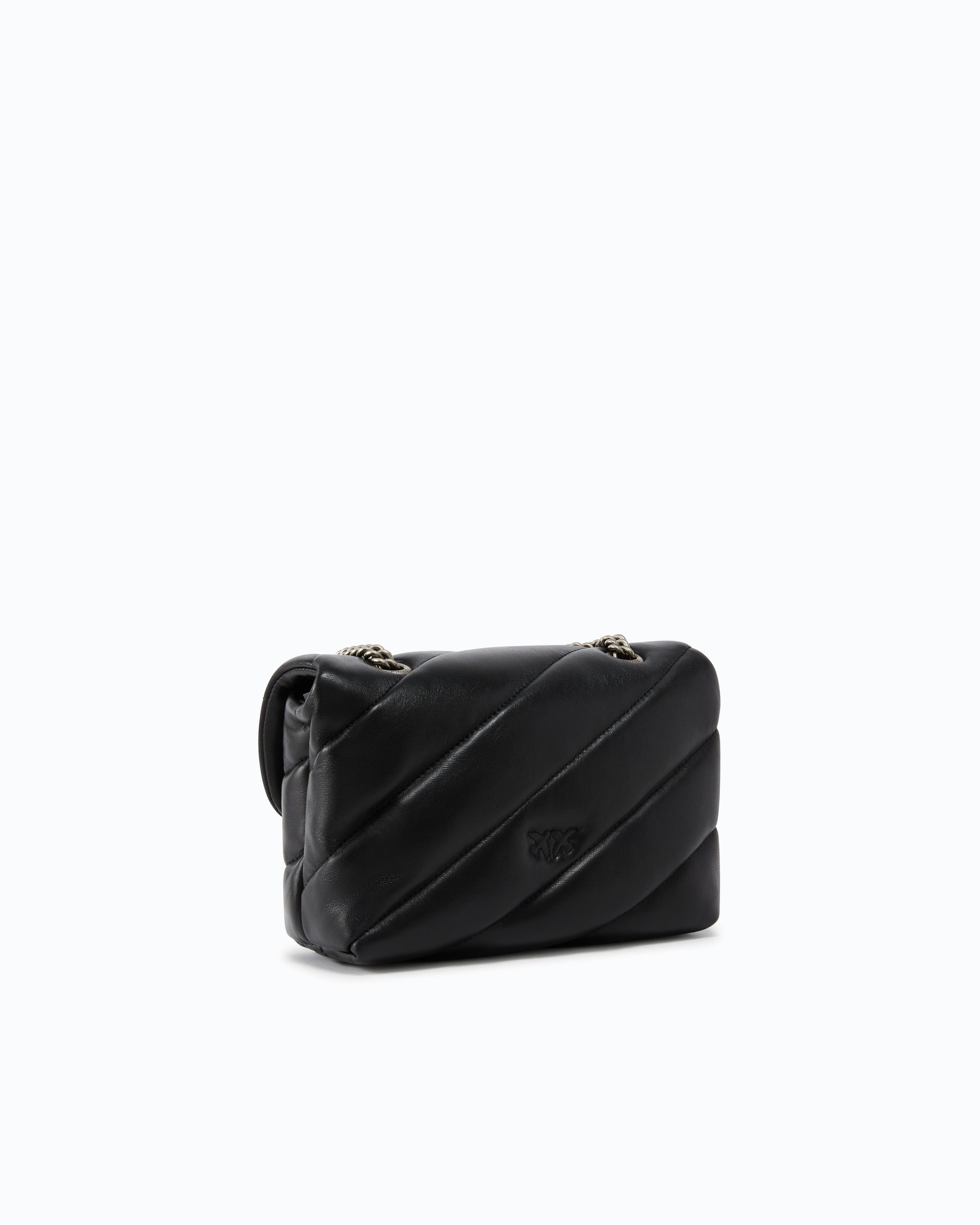 Pinko Mini Love Bag Puff torebka czarna nappa