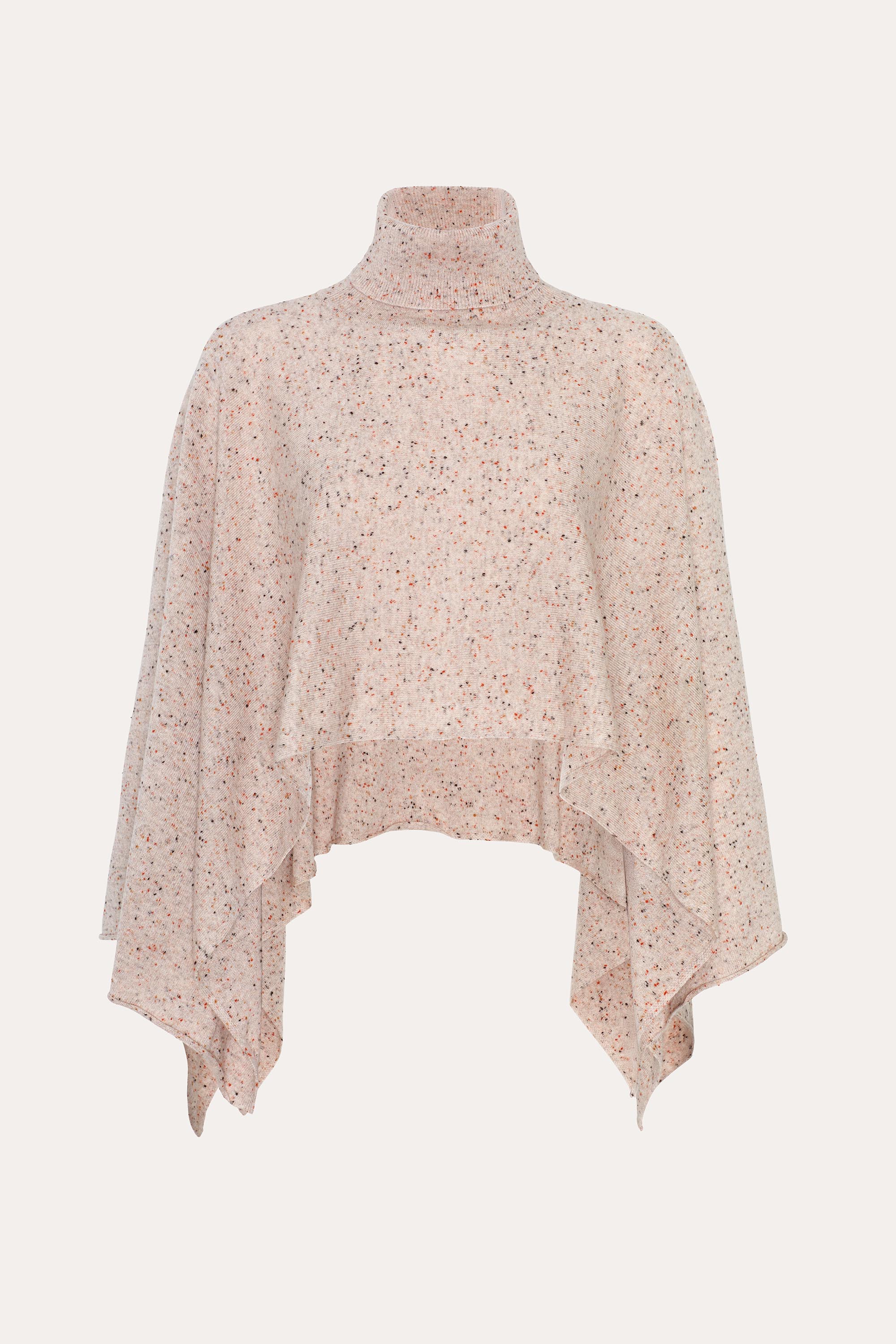 Elie Tahari Kennedy ponczo kaszmirowe Strawberry
