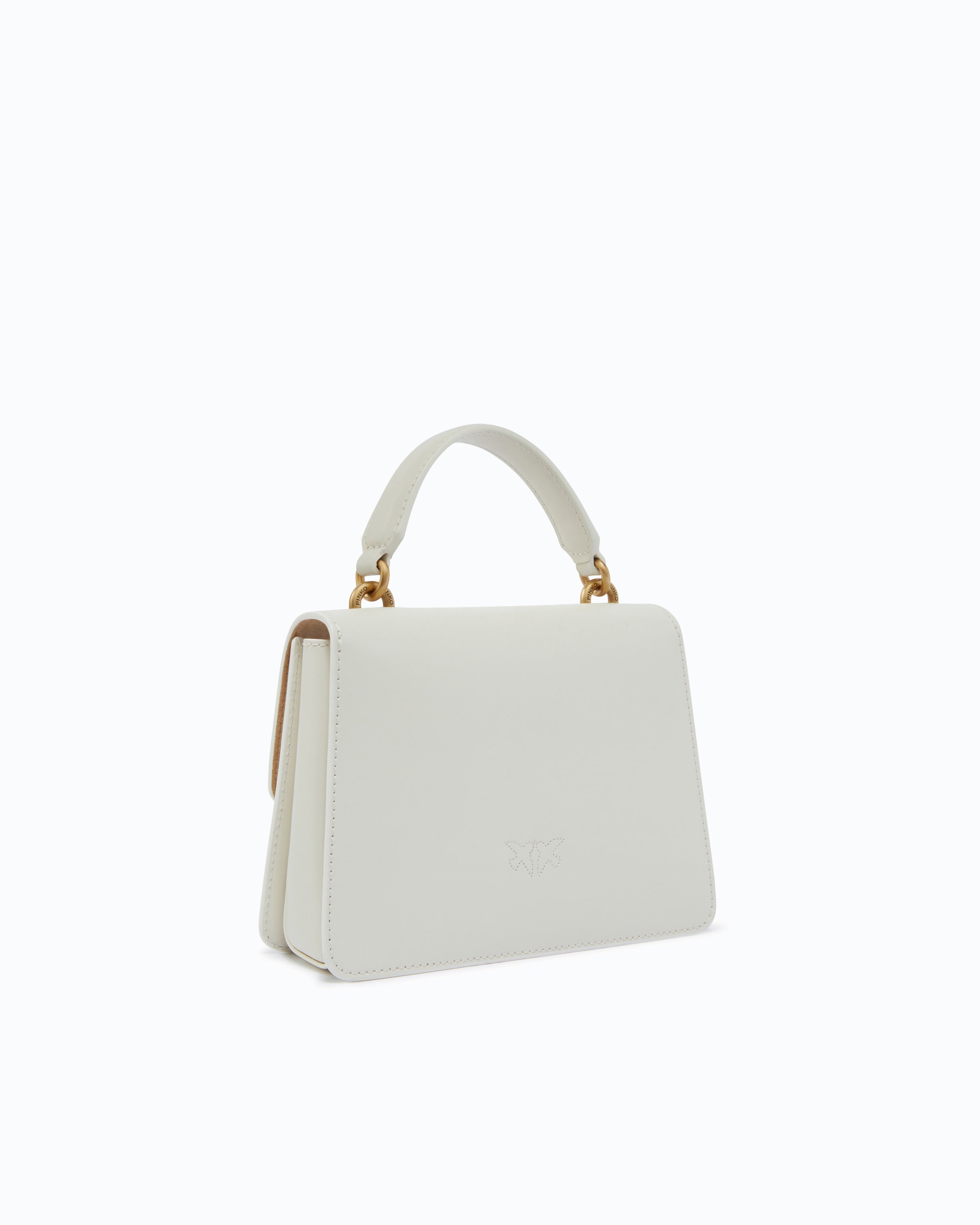 Pinko Mini Love Bag One Top Handle Light Simply torebka biała