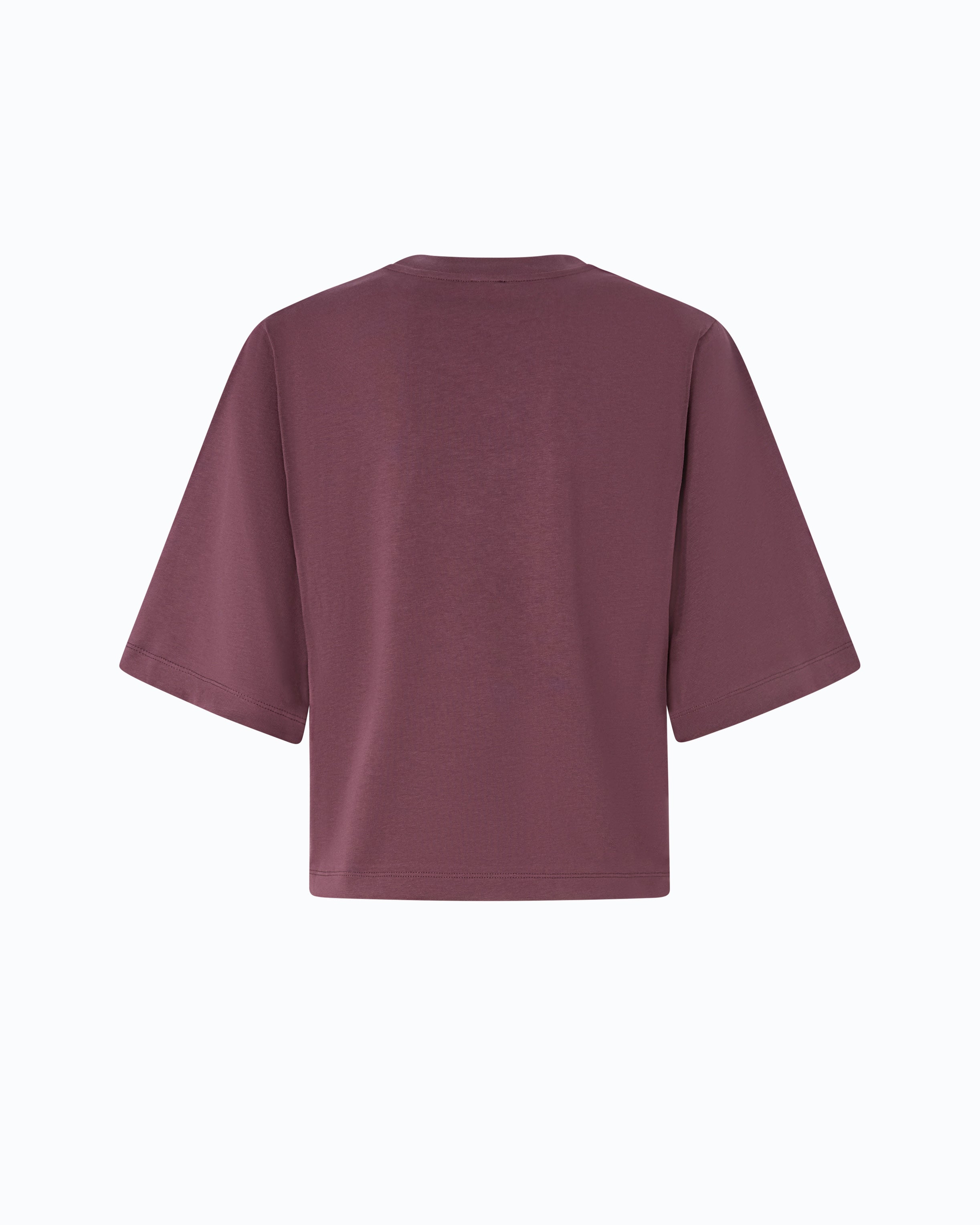 Pinko Niamey T-shirt bawełniany bordowy z logo Love Birds