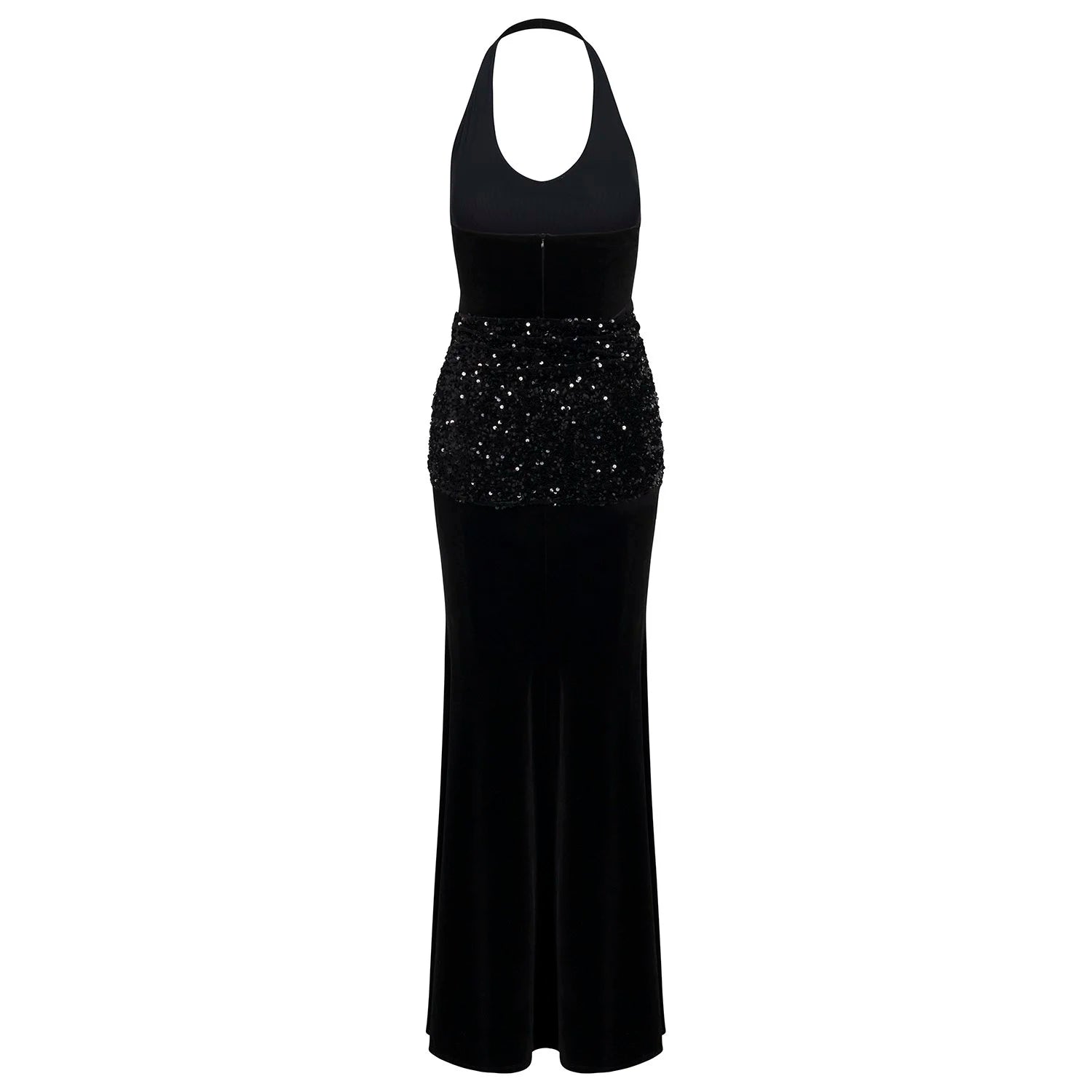 Delfi Collective Soraya Black sukienka wieczorowa welur