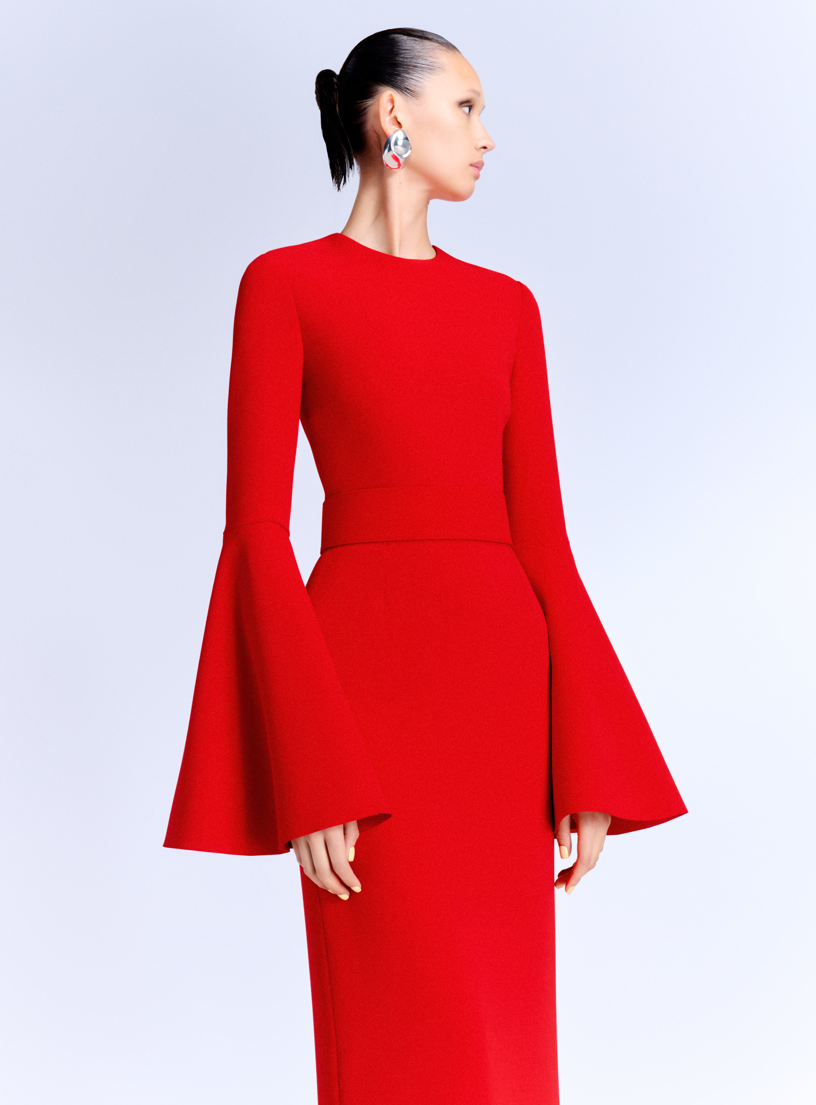 SOLACE LONDON Theia sukienka wieczorowa czerwona maxi